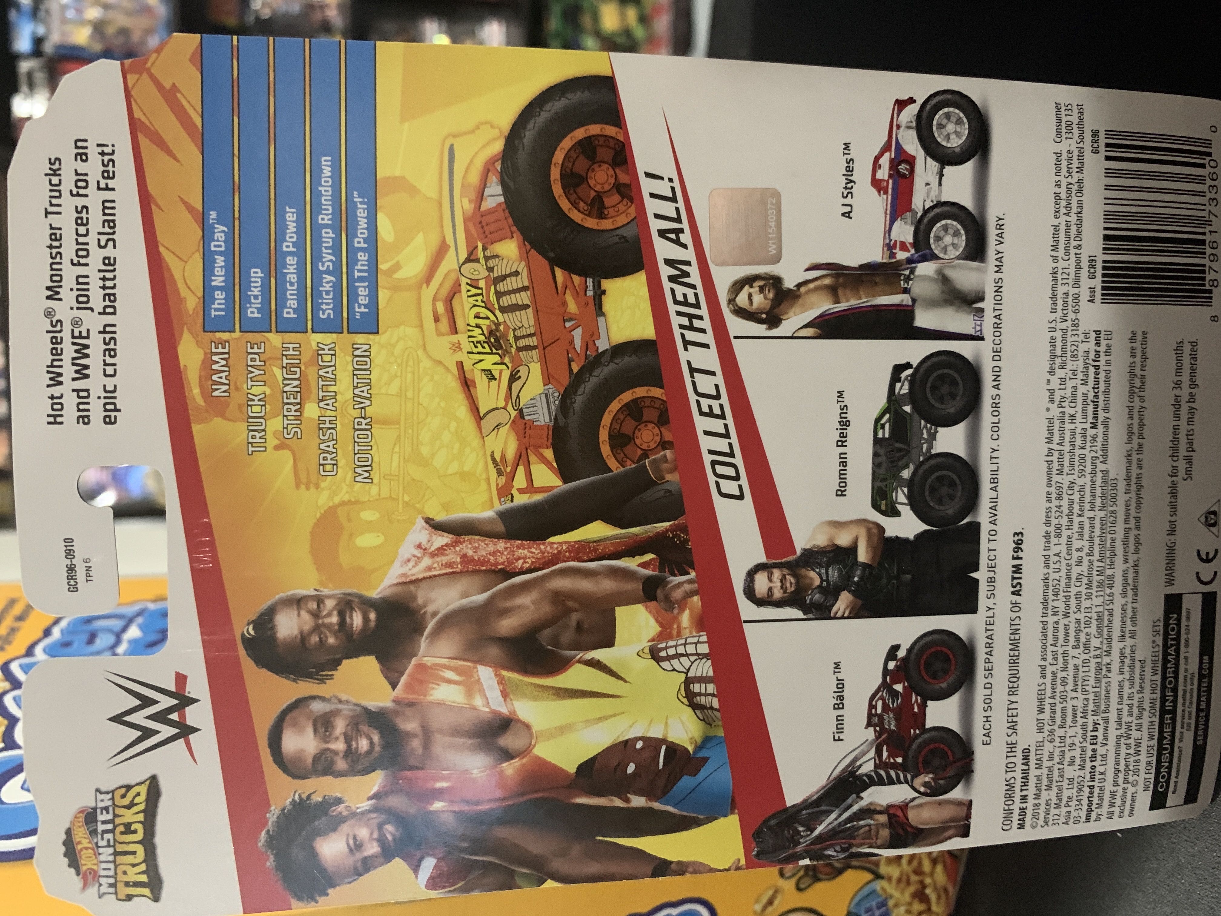 Hot wheels Wwe Monster Trucks The New Day 7/10 - Mattel (Vehicles) action figure collectible [Barcode 887961733600] - Main Image 2