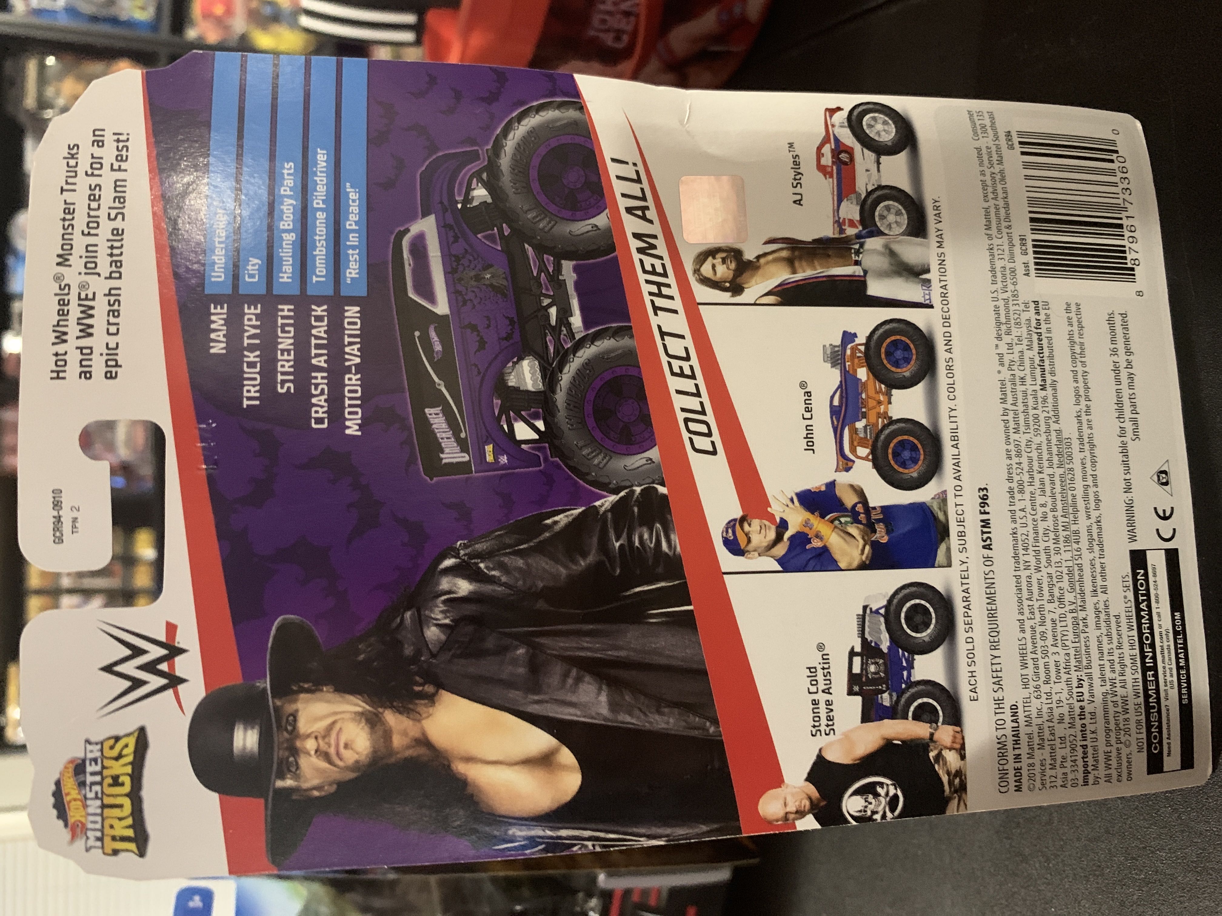 The Undertaker - Mattel (Vehicles) action figure collectible [Barcode 887961733600] - Main Image 2