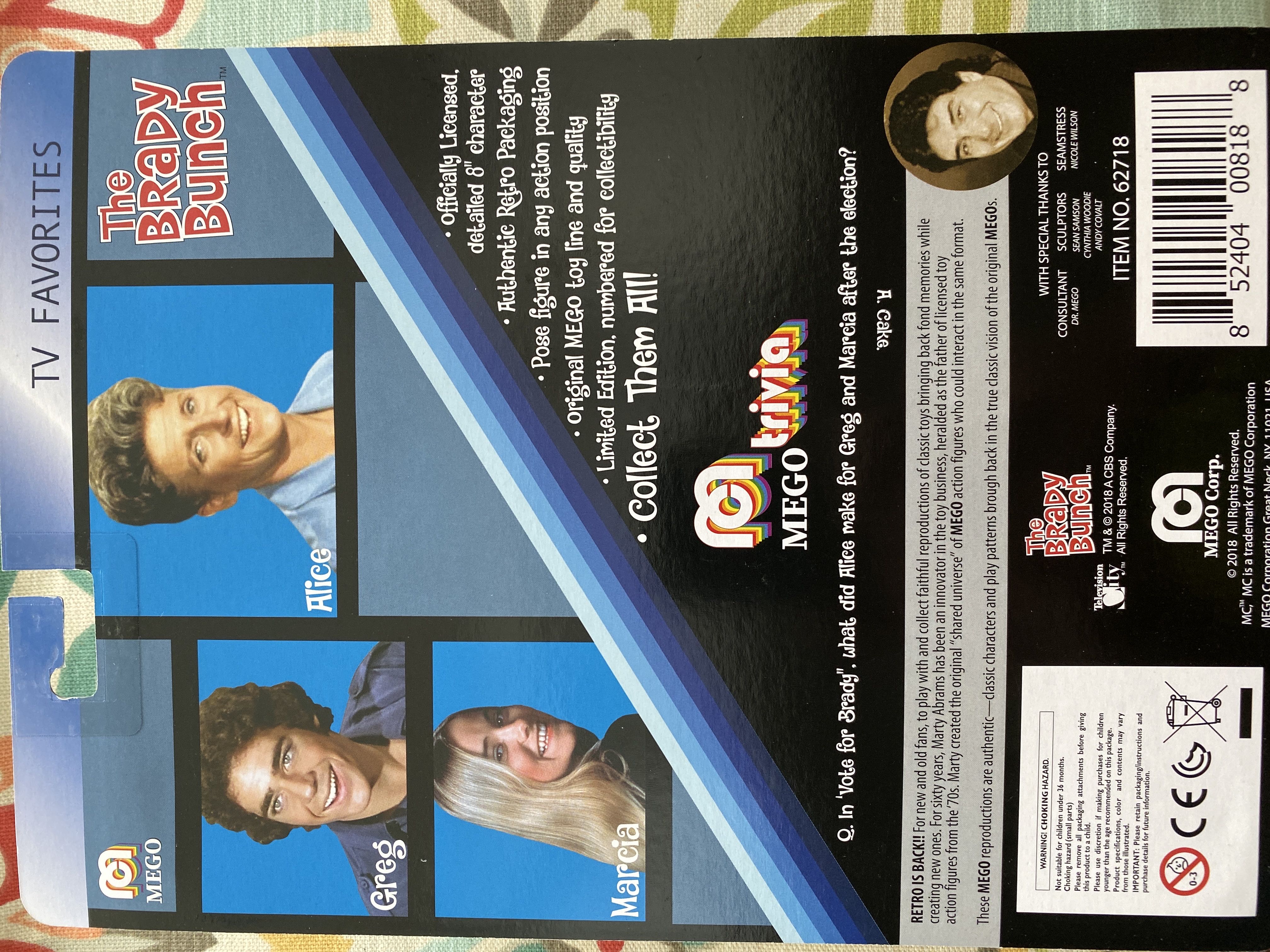 Brady Bunch Alice - MEGO Corp. (The Brady Bunch) action figure collectible [Barcode 852404008188] - Main Image 2