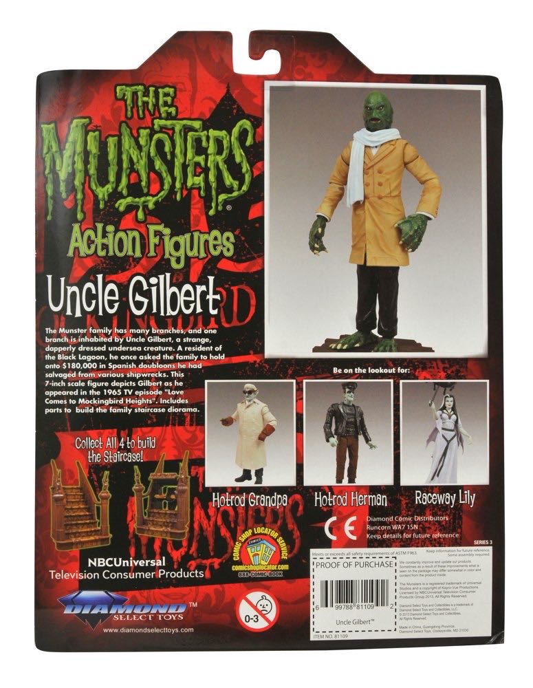 Uncle Gilbert - Diamond Select Toys (The Munsters) action figure collectible [Barcode 699788811092] - Main Image 2