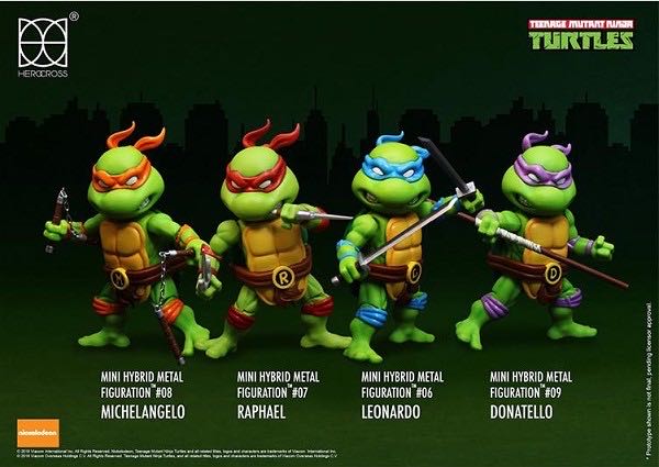 TMNT - Mini Hybrid Metal Figuration Set - Herocross (Teenage Mutant Ninja Turtles) action figure collectible [Barcode 4897058783025] - Main Image 2