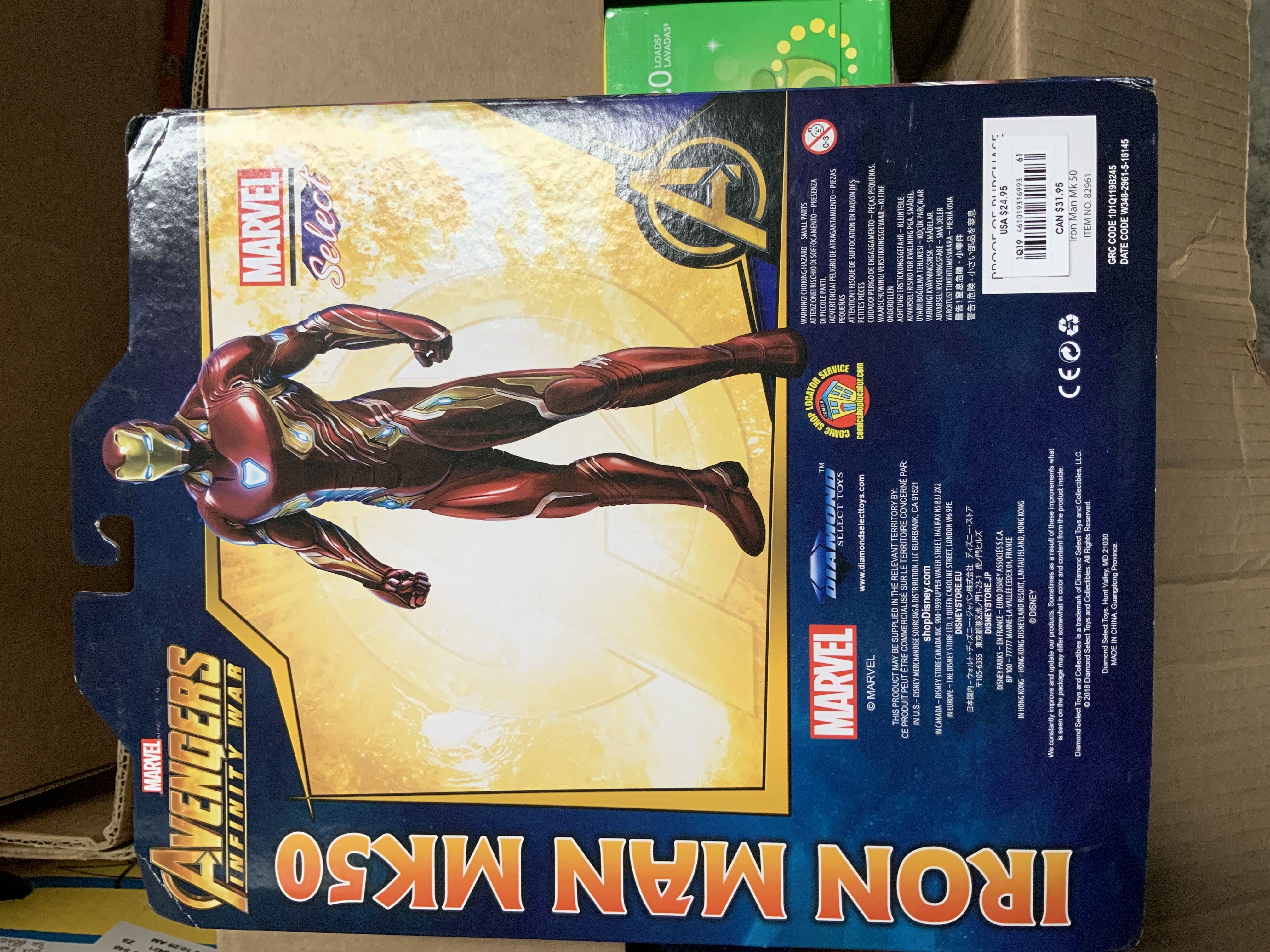 Iron Man Avengers Infinity War - Diamomd Select (Special Collector Edition) action figure collectible [Barcode 461019316993] - Main Image 2