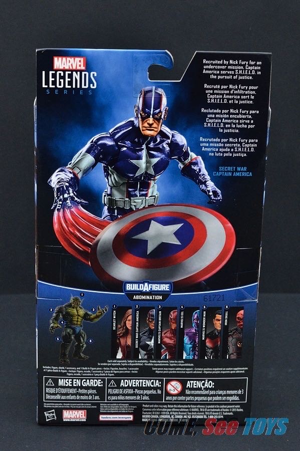 Secret War Captain America - Hasbro (Legends Series) action figure collectible - Main Image 2