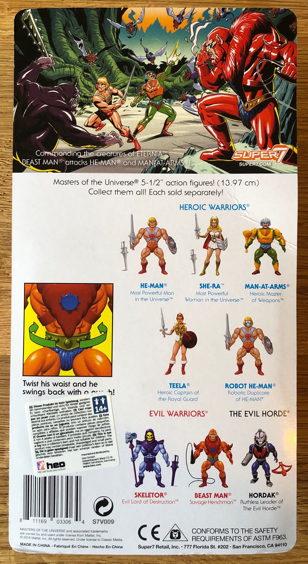 Beast Man - Super7 (Masters Of The Universe) action figure collectible [Barcode 811169033064] - Main Image 2