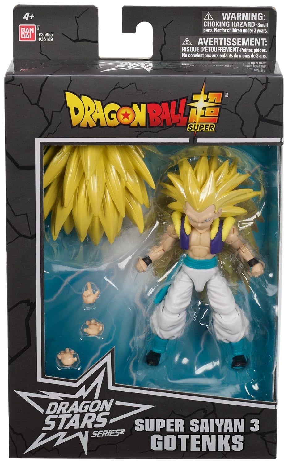 Dragon Stars Series 12 - Super Saiyan 3 Gotenks - Bandai America (Dragon Stars) action figure collectible [Barcode 045557361891] - Main Image 3