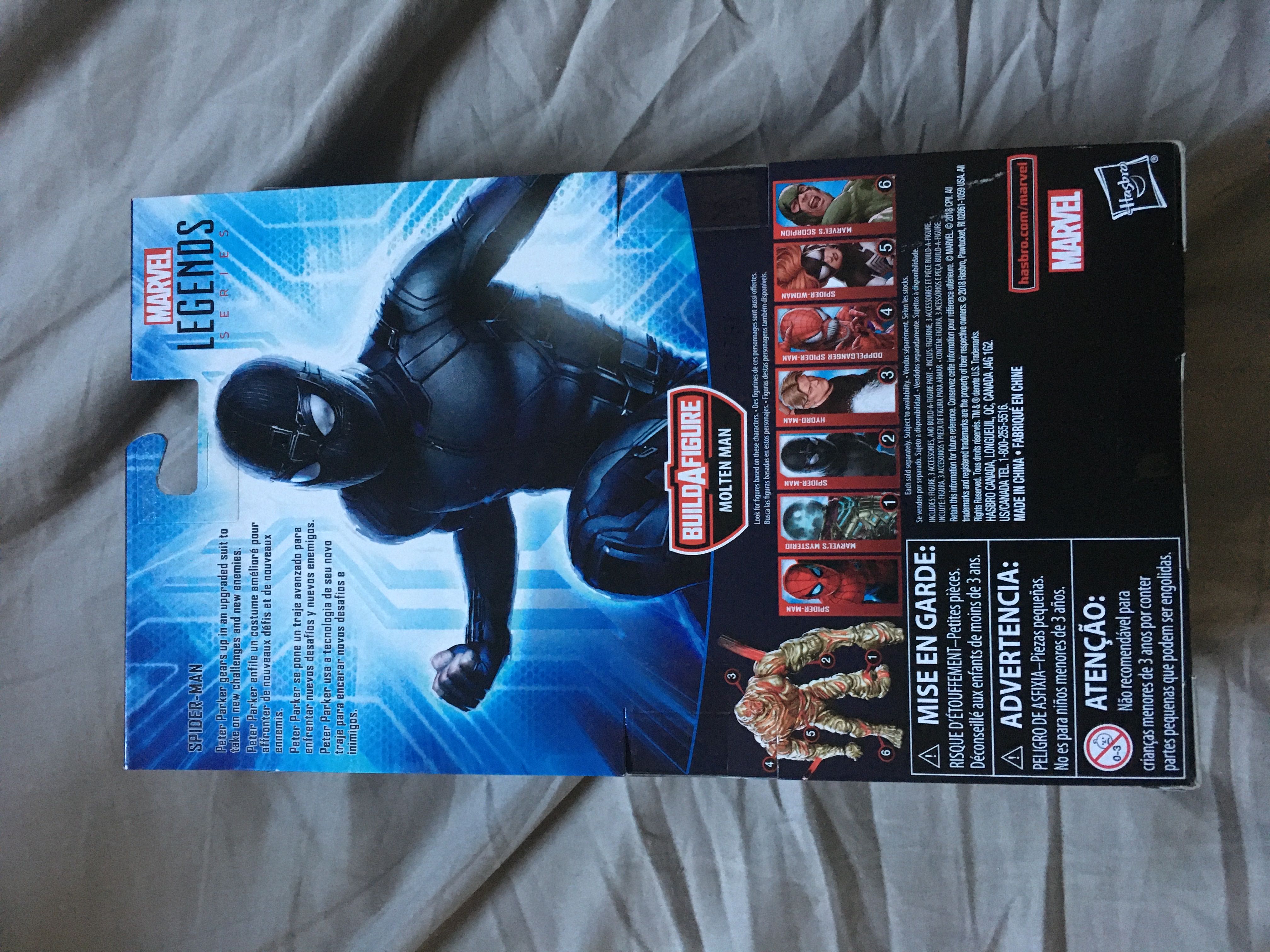 Marvel Legends Spider-Man (Stealth Suit) - Hasbro (Marvel Legends) action figure collectible [Barcode 630509817245] - Main Image 2