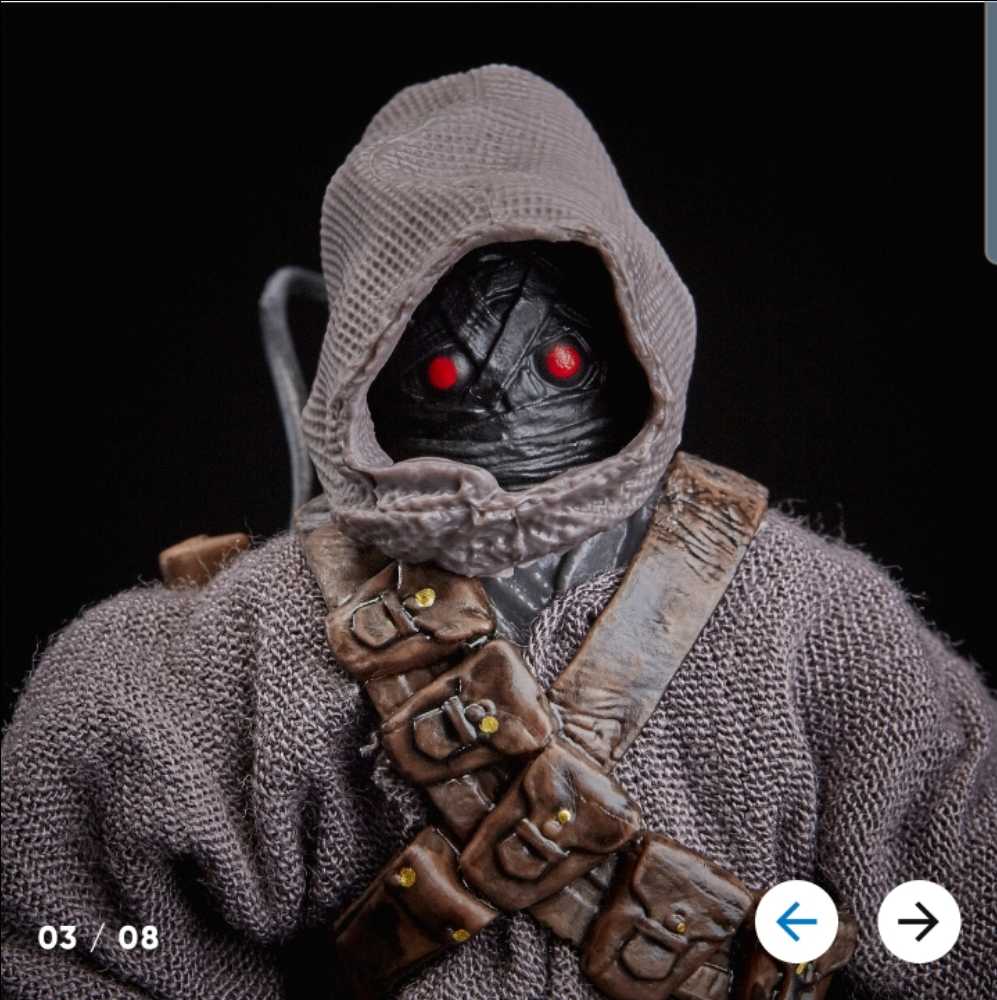 Offworld Jawa (1st Edition White Box) - Hasbro (Star Wars Episode IX The Rise of Skywalker) action figure collectible [Barcode 630509896578] - Main Image 3