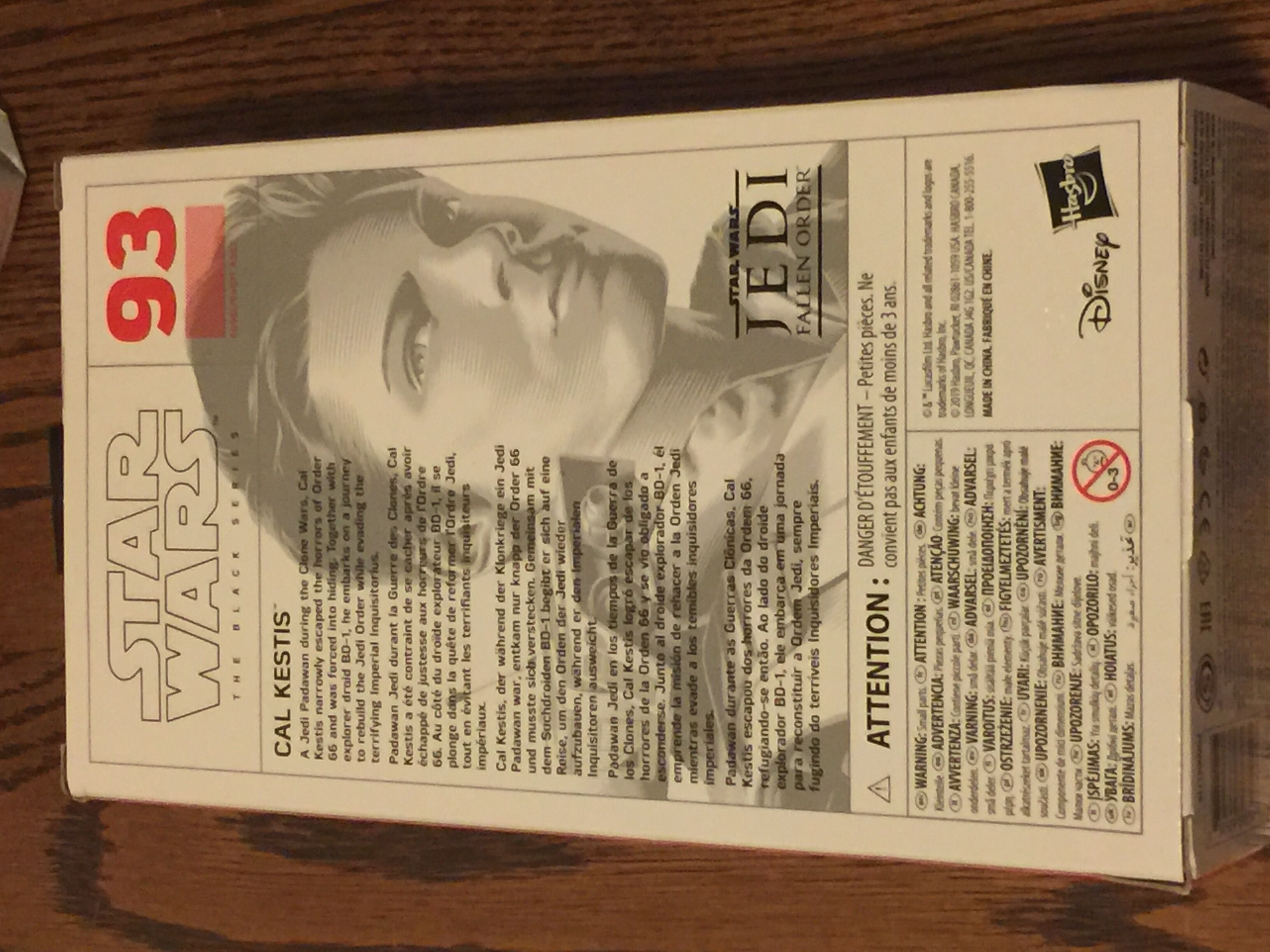 #93 Cal Kestis (First Edition) - Hasbro (Star Wars: The Black Series) action figure collectible [Barcode 630509896547] - Main Image 2