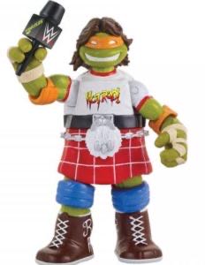 Ninja Superstars: Michael Angelo - Roddy Piper - Nickelodeon (Teenage Mutant Ninja Turtles) action figure collectible [Barcode 778988156773] - Main Image 3