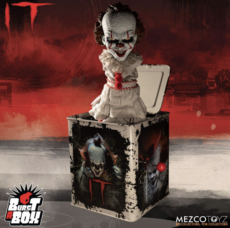 MEZCO BURST-A-BOX I PENNYWISE COLLECTIBLE JACK-IN-THE-BOX  action figure collectible - Main Image 3