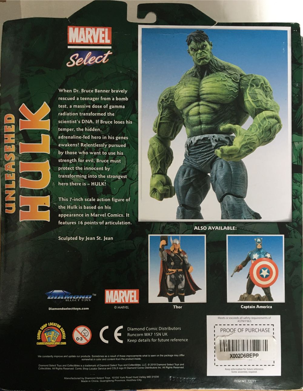 Hulk Unleashed - Diamond Select Toys (Marvel Select) action figure collectible [Barcode 461727366952] - Main Image 3