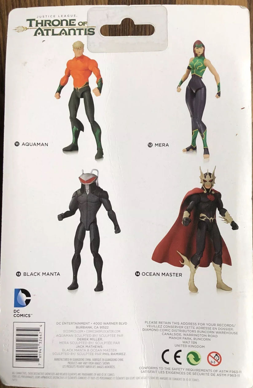 Black Manta Aquaman  action figure collectible [Barcode 761941326474] - Main Image 4