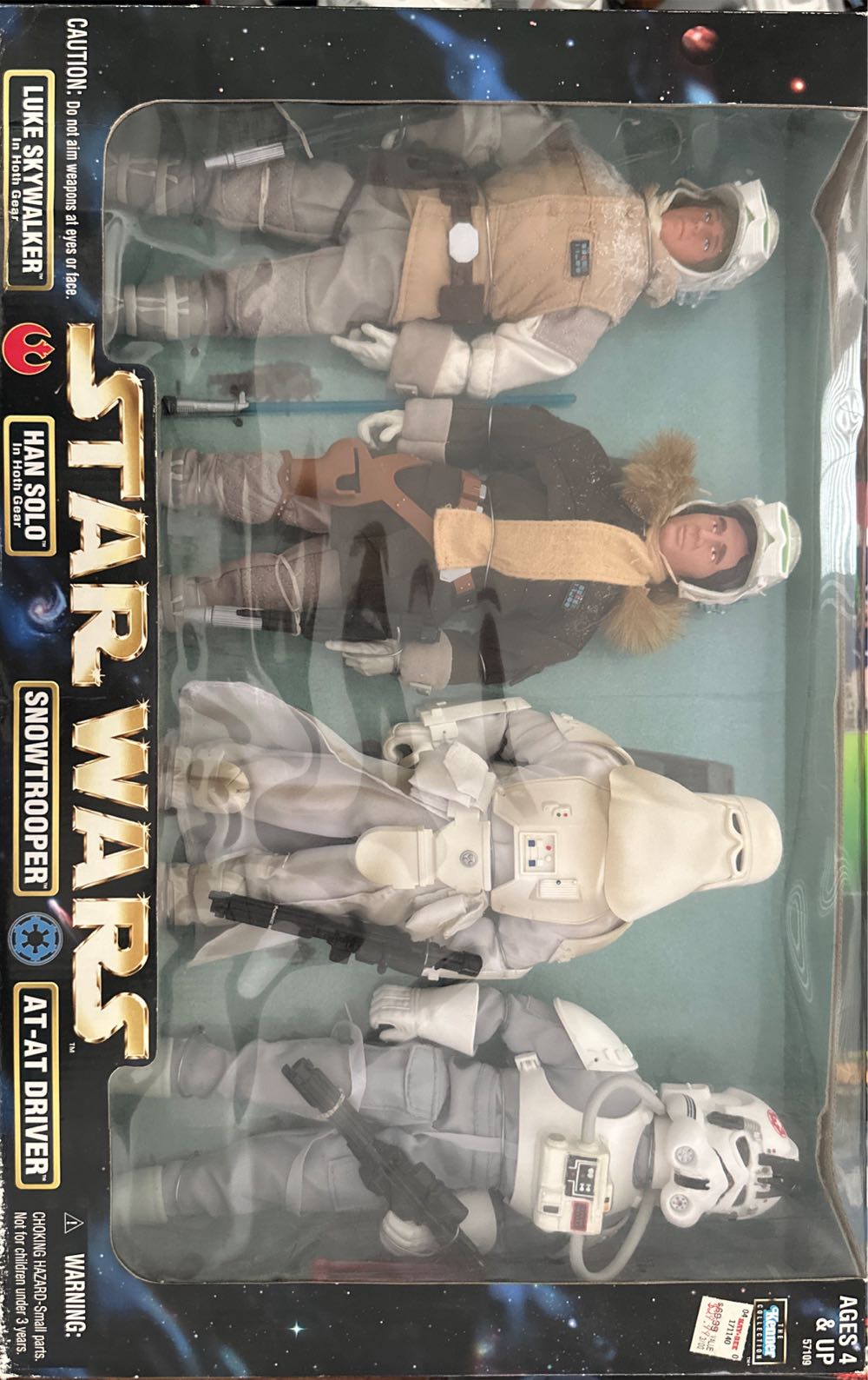 Luke Skywalker In Hoth Gear, Han Solo In Hoth Gear, Snowtrooper, At-At Driver - Kenner (Star Wars: Collector Series) action figure collectible [Barcode 076281571096] - Main Image 3
