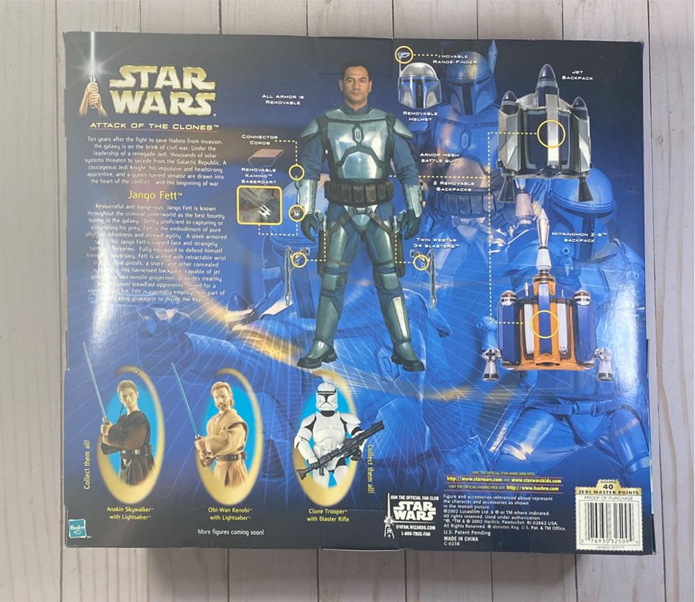 Jango Fett - Hasbro (2002-2003 Star Wars Saga) action figure collectible [Barcode 076930325094] - Main Image 2
