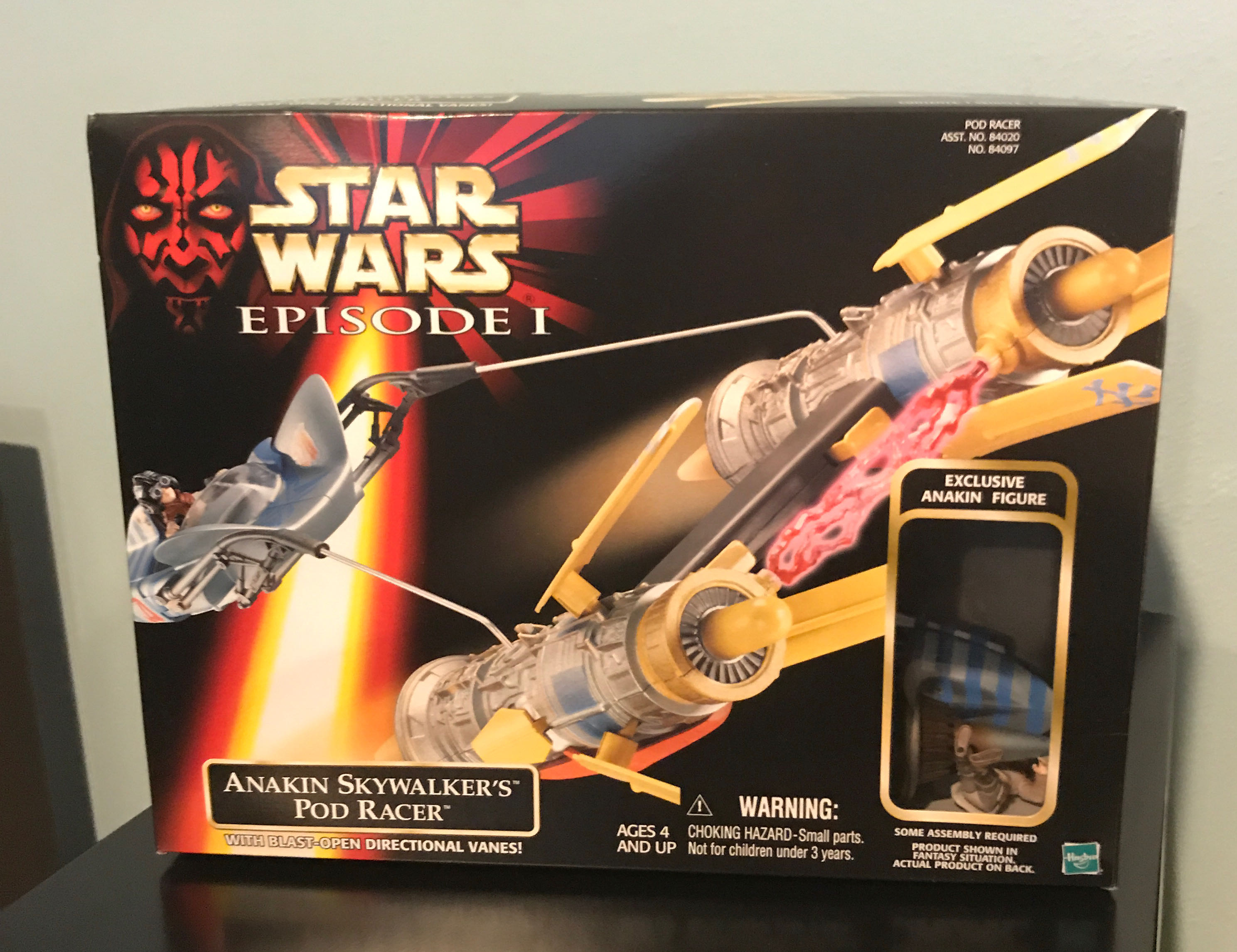 Anakin Skywalker’s Pod Racer (with Blast-Open Directional Vanes) - Hasbro (Star Wars Episode I) action figure collectible [Barcode 076281840970] - Main Image 3