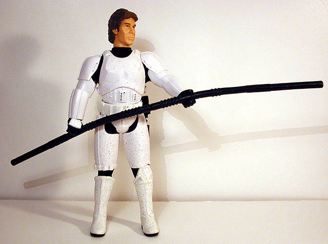 Han Solo (Stormtrooper Disguise) - Hasbro (Star Wars - Power Of The Jedi) action figure collectible [Barcode 076930324899] - Main Image 4