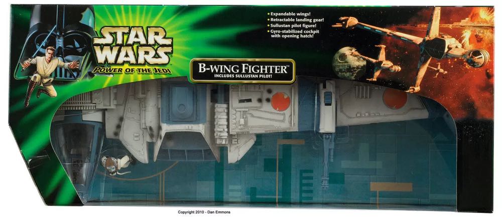 B-Wing Fighter w/ Sullustan Pilot - Hasbro (Star Wars) action figure collectible [Barcode 076930264812] - Main Image 2
