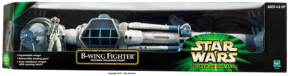 B-Wing Fighter w/ Sullustan Pilot - Hasbro (Star Wars) action figure collectible [Barcode 076930264812] - Main Image 3