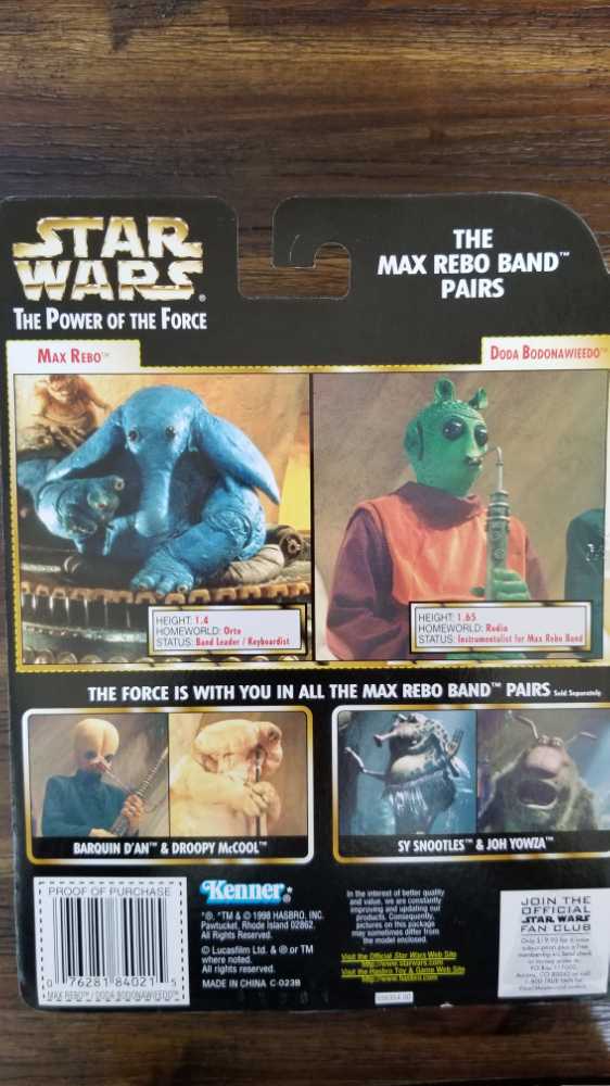 Max Rebo & Doda Bodonawieedo 2-Pack - Hasbro (Star Wars: Episode VI - Return Of The Jedi) action figure collectible [Barcode 076281840215] - Main Image 2