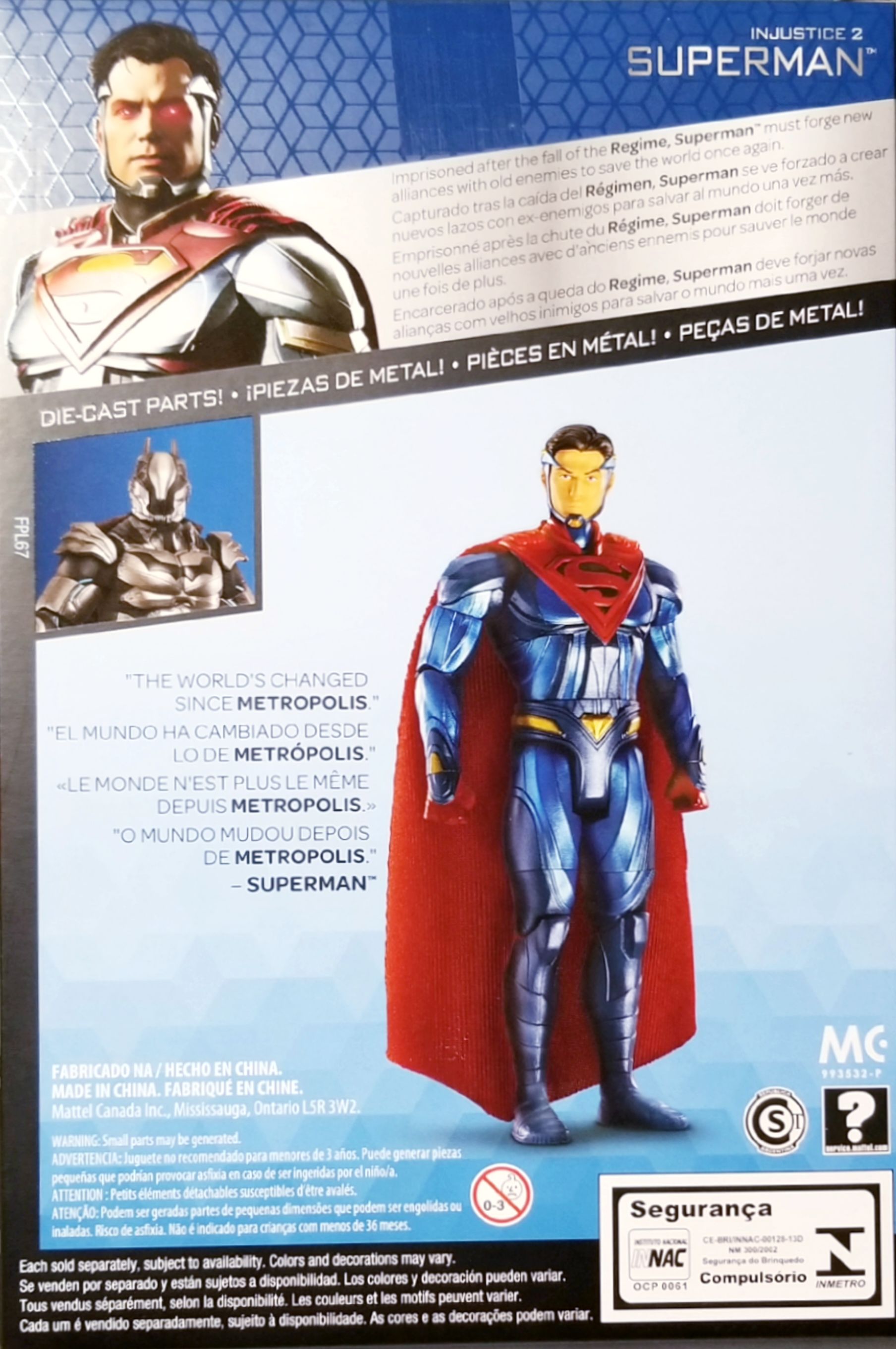 Mattel DC Comics Multiverse Injustice 2 - Superman - DC Mattel (Dc Multiverse Injustice 2) action figure collectible [Barcode 887961611380] - Main Image 2