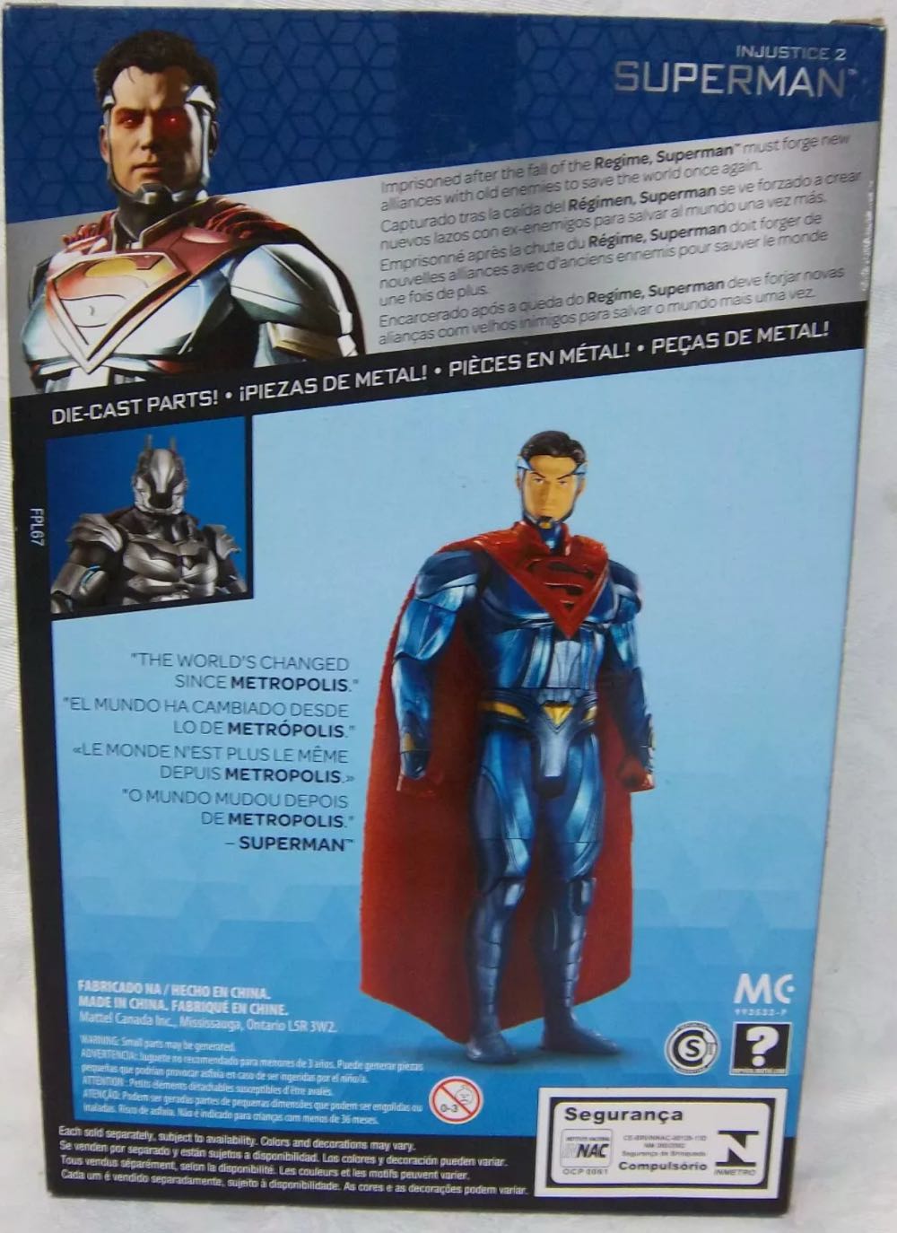 Mattel DC Comics Multiverse Injustice 2 - Superman - DC Mattel (Dc Multiverse Injustice 2) action figure collectible [Barcode 887961611380] - Main Image 4