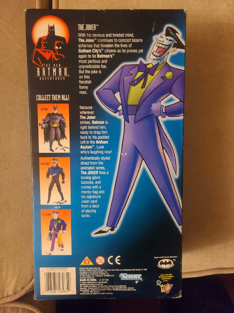 Kenner Toys The New Batman Adventures 12” Joker The  - Kenner (The Batman Adventures) action figure collectible [Barcode 076281289649] - Main Image 2