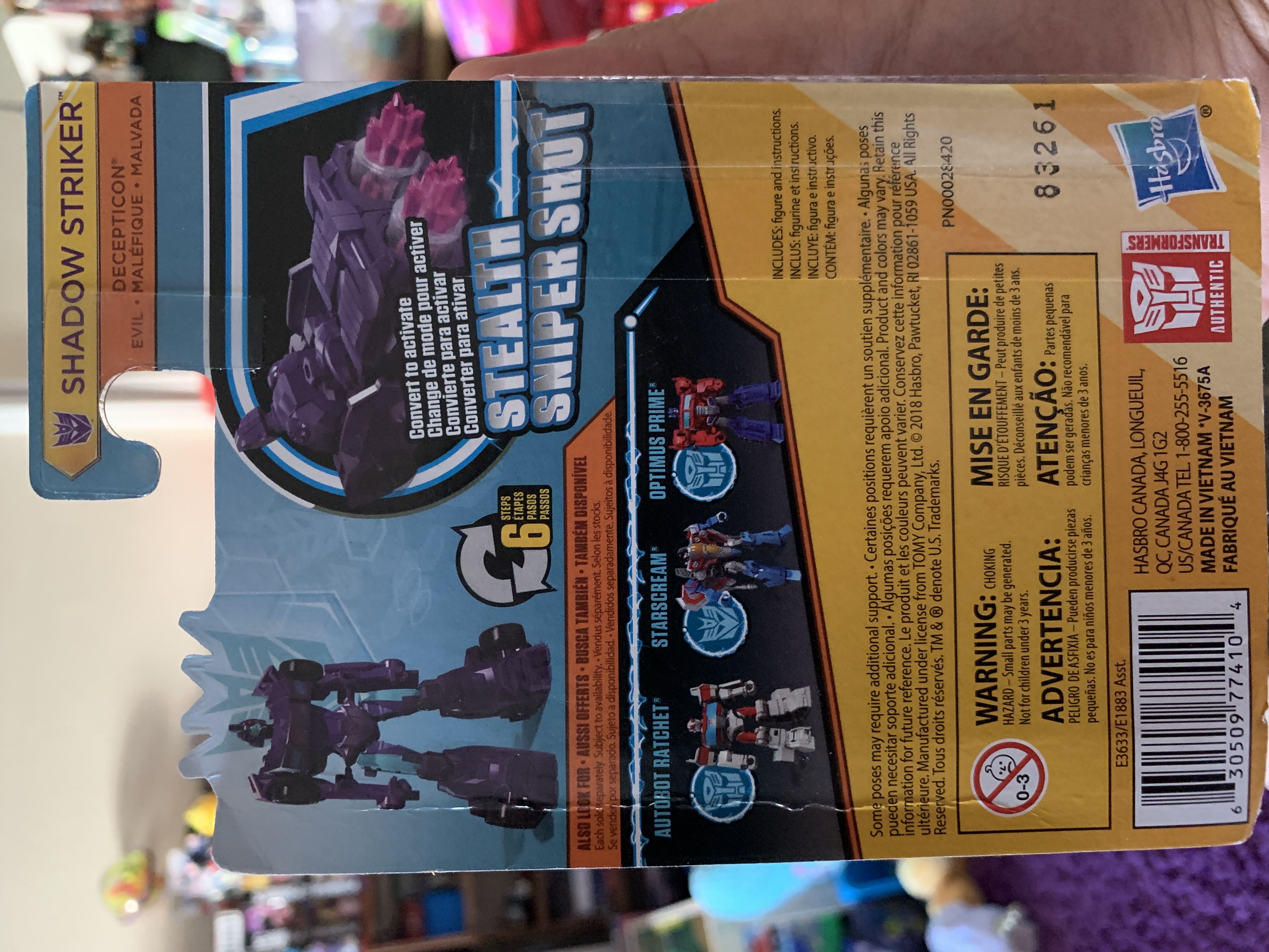Shadow Striker - Hasbro (Transformers Cyberverse) action figure collectible [Barcode 630509774104] - Main Image 2