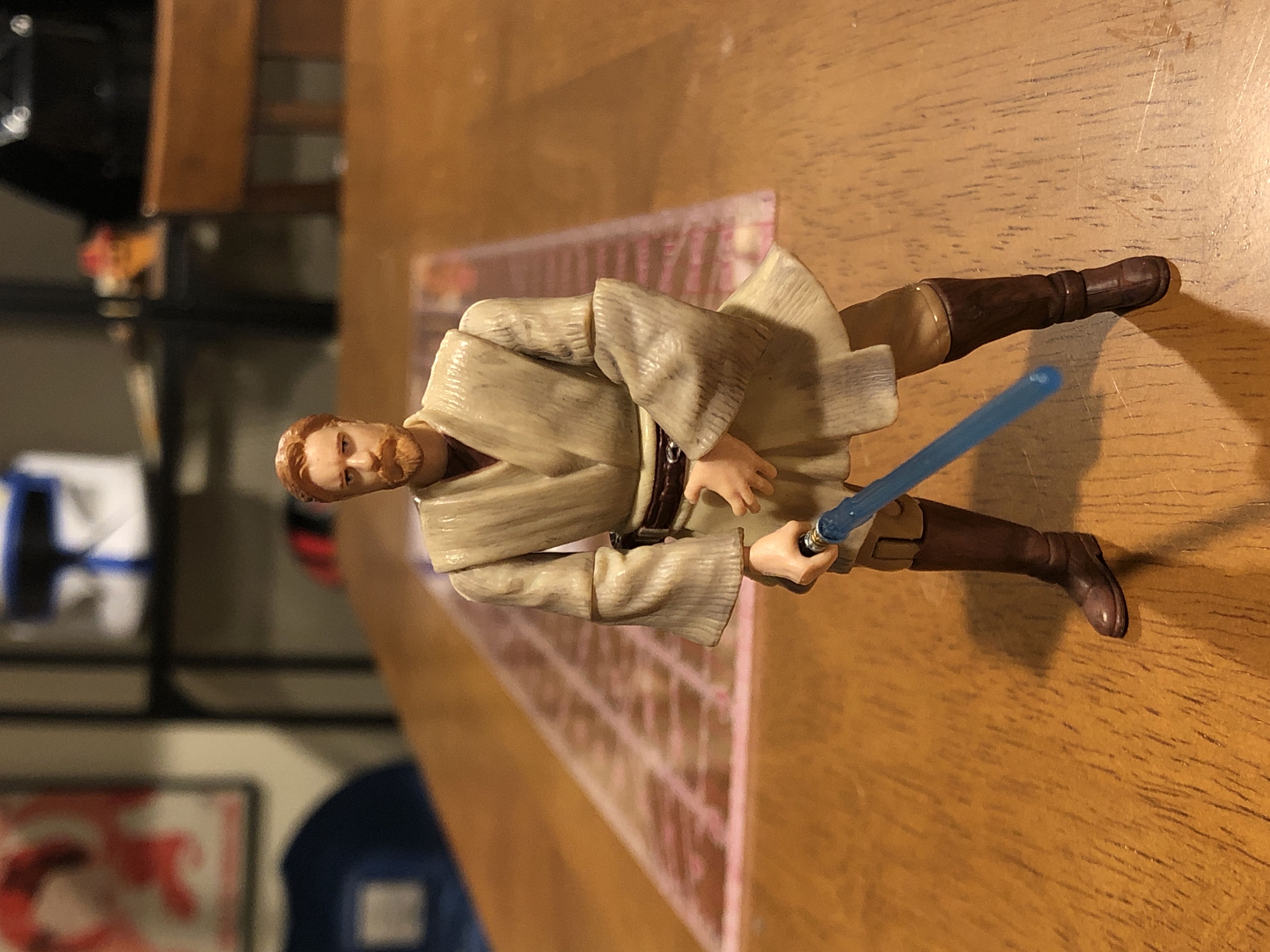 Star Wars Obi-Wan Kenobi Jedi Knight Action Figure Ewan McGregor 2004 Hasbro  action figure collectible - Main Image 1