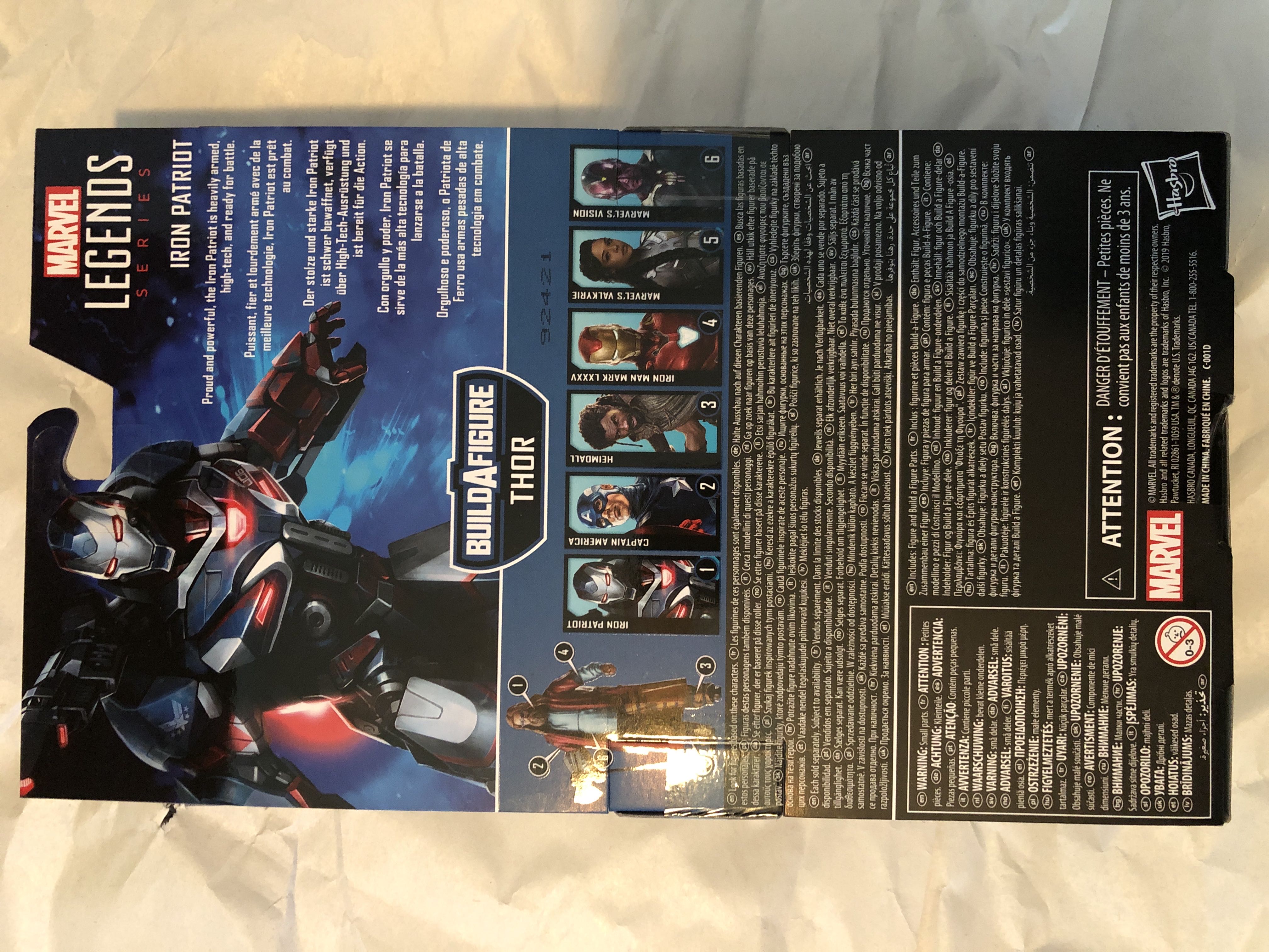 War Machine Iron Patriot - James “Rhodey” Rhodes (Avengers Endgame) - Hasbro (Marvel Legends) action figure collectible [Barcode 630509856152] - Main Image 2