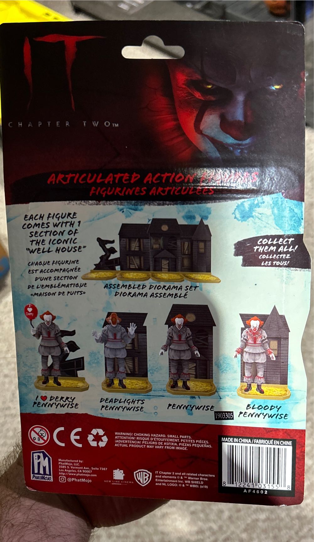 PhatMojo IT Chapter 2 - Series 1 - I Love Derry Pennywise - Phatmojo (IT Chapter 2) action figure collectible [Barcode 812241031558] - Main Image 3