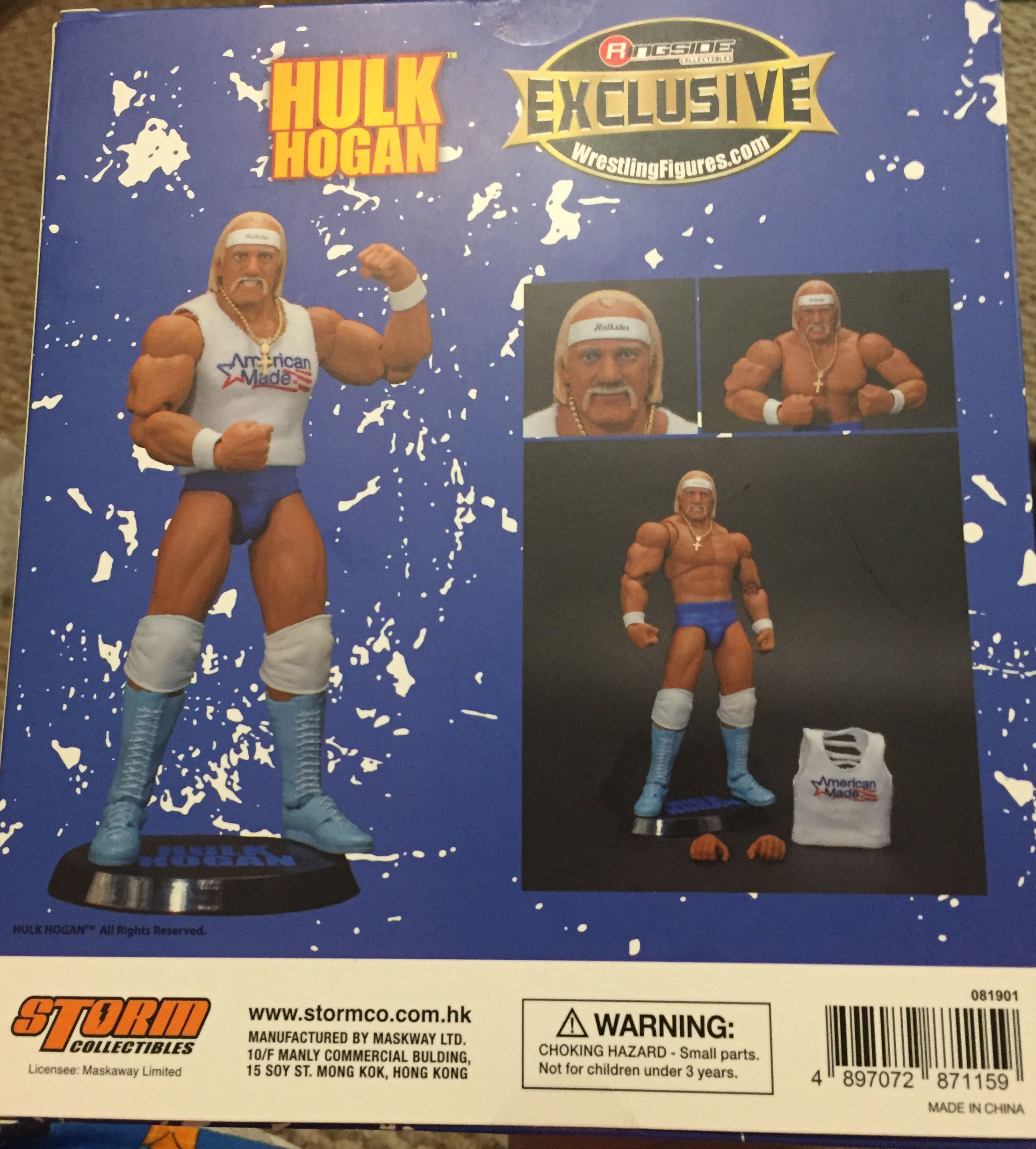 Hulk Hogan (American Made) - Storm Collectibles (Storm Collectibles Ringside Exclusive) action figure collectible [Barcode 4897072871159] - Main Image 2