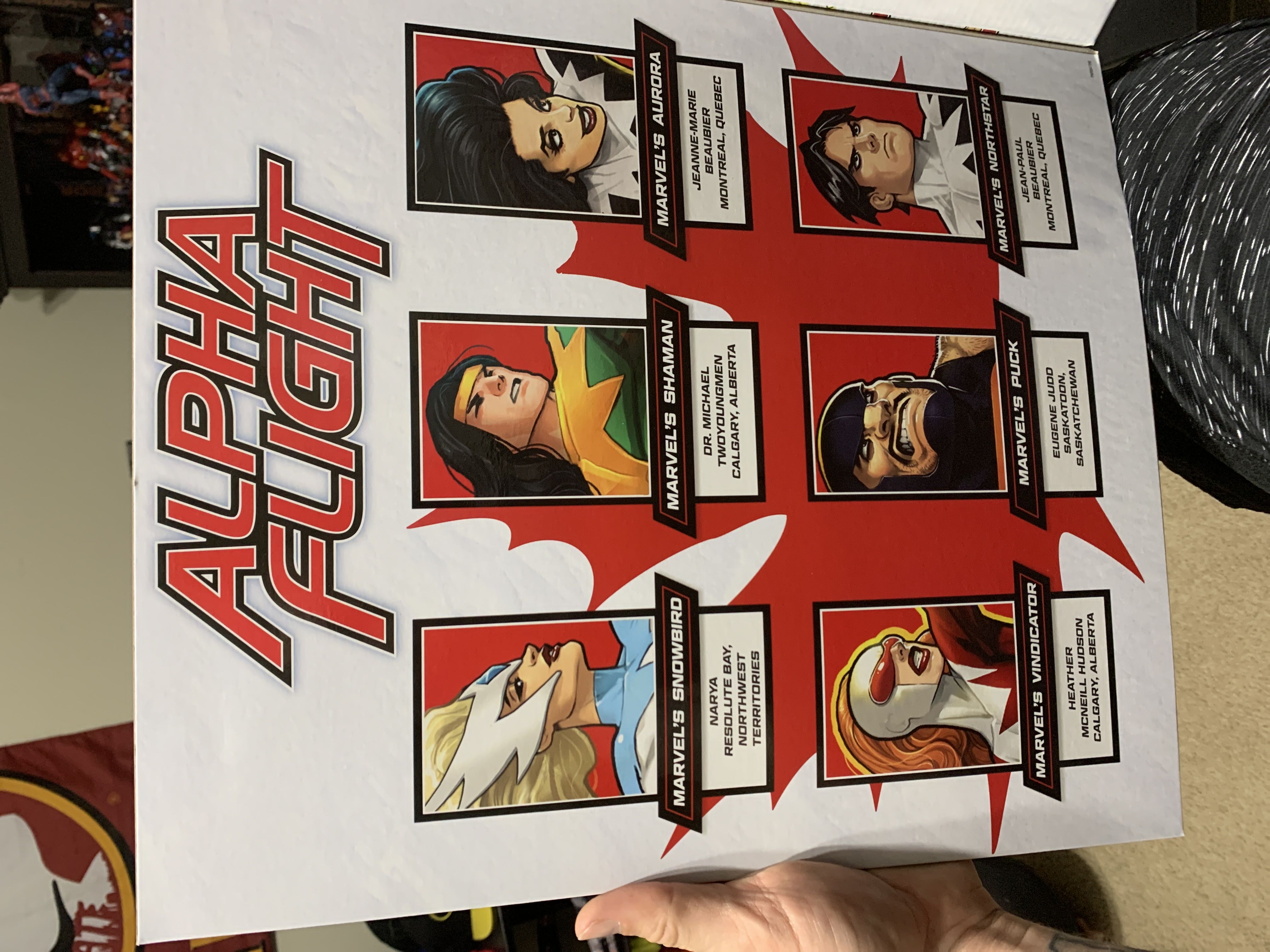 Marvel Legends: Alpha Flight 6-pack Box SetPriority - Hasbro (Marvel 80 Years - Legend Series) action figure collectible [Barcode 5010993655434] - Main Image 2