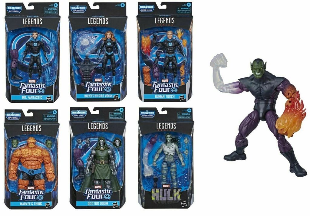 Marvel Legends Human Torch Super Skrull BAF - Hasbro (Marvel Legends - (BAF - Super Skrull)) action figure collectible [Barcode 5010993655465] - Main Image 2