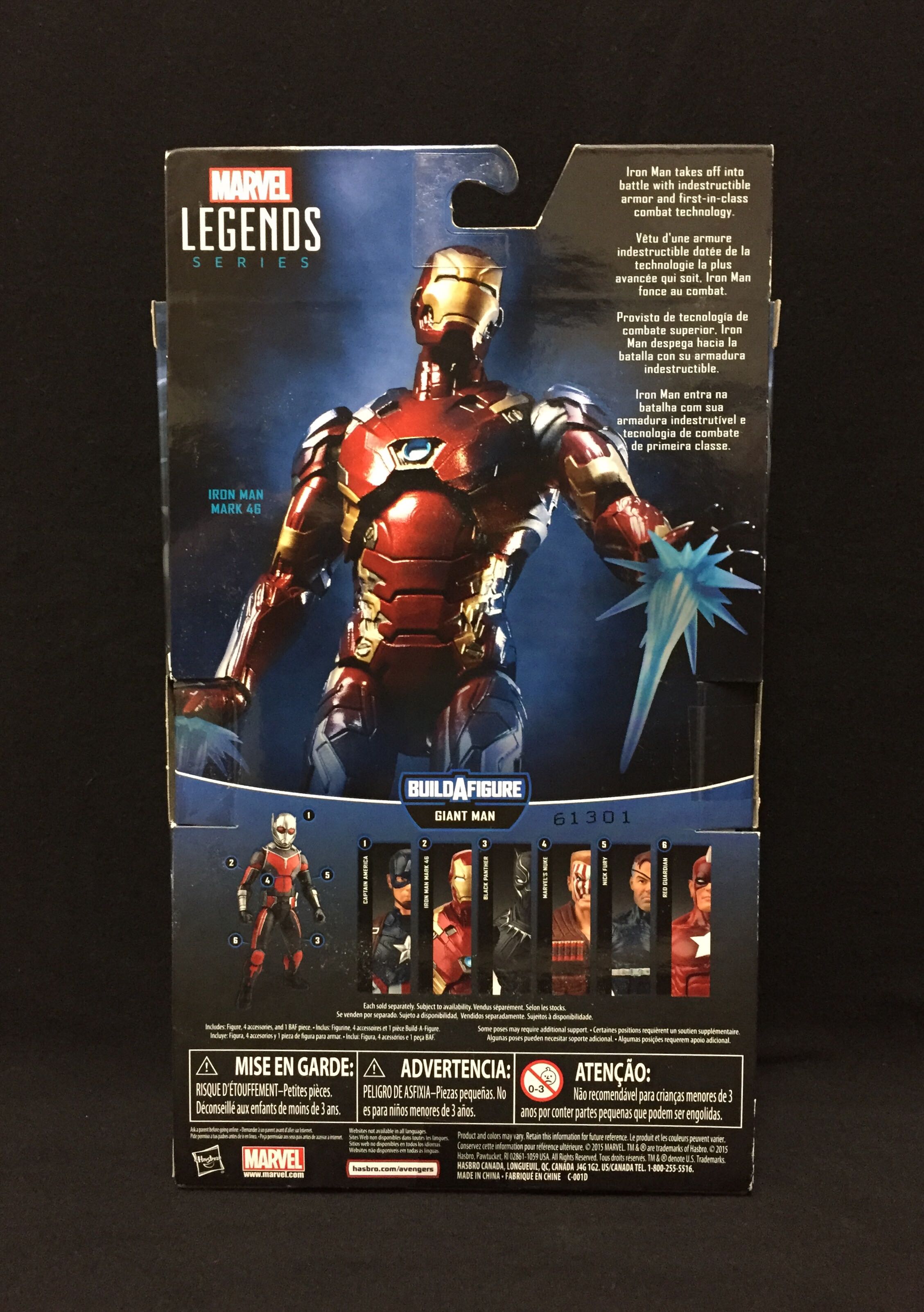 Iron Man Mark XLVI - Hasbro (Captain America: Civil War) action figure collectible [Barcode 761645186879] - Main Image 2