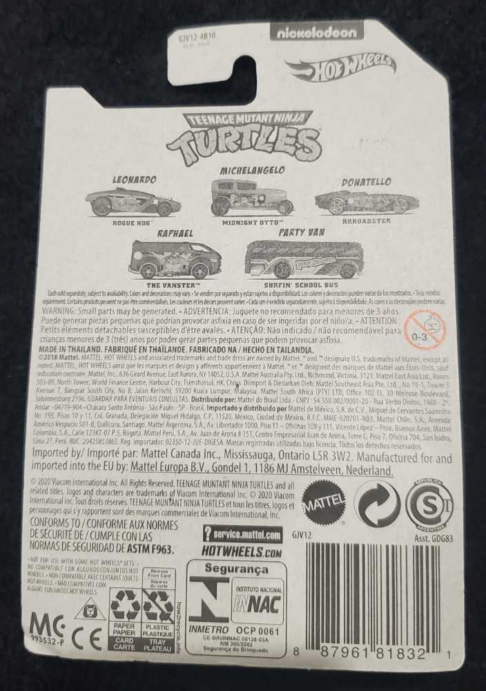 Hot Wheels TMNT 1/5 Leonardo "Rogue Hog” - Mattel (Teenage Mutant Ninja Turtles (Hot Wheels)) action figure collectible [Barcode 887961818321] - Main Image 2