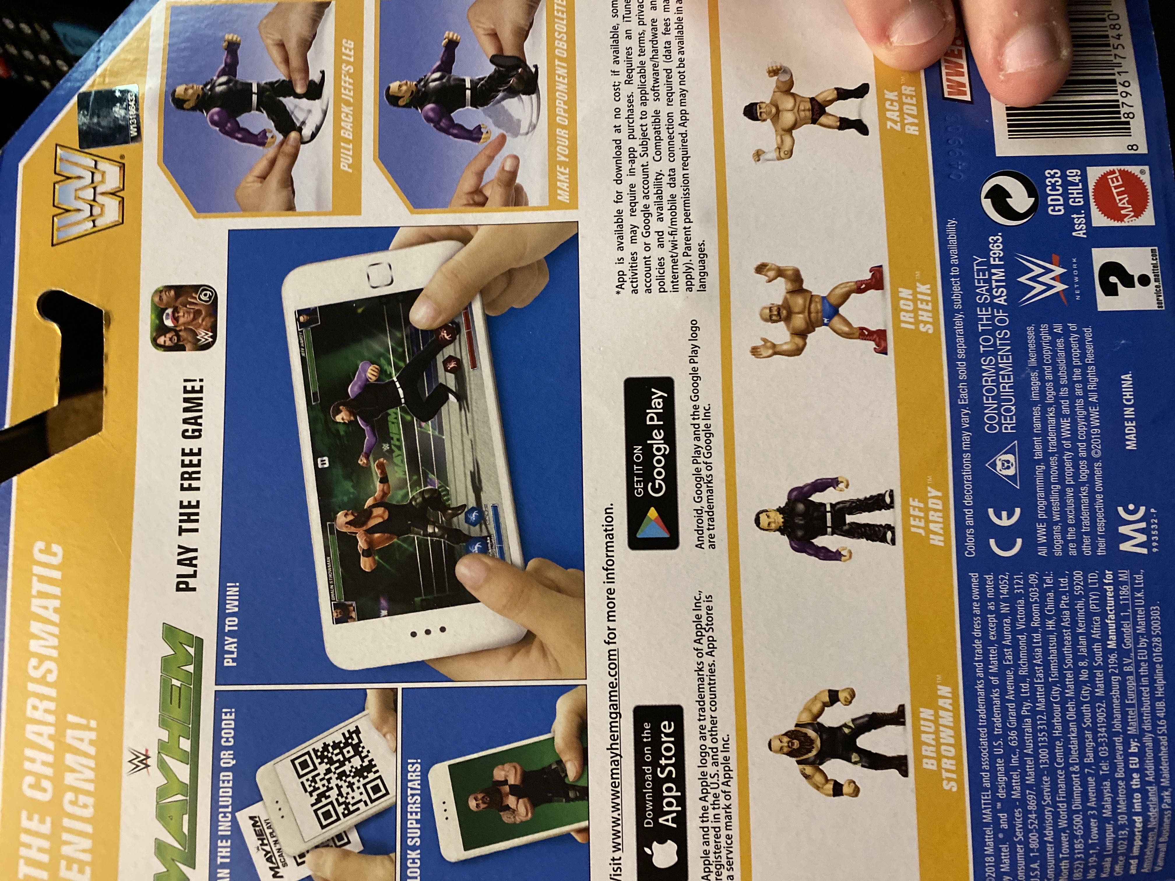 Jeff Hardy - WWE Retro 8 - Mattel (WWE Retro Series 8) action figure collectible [Barcode 887961754803] - Main Image 2