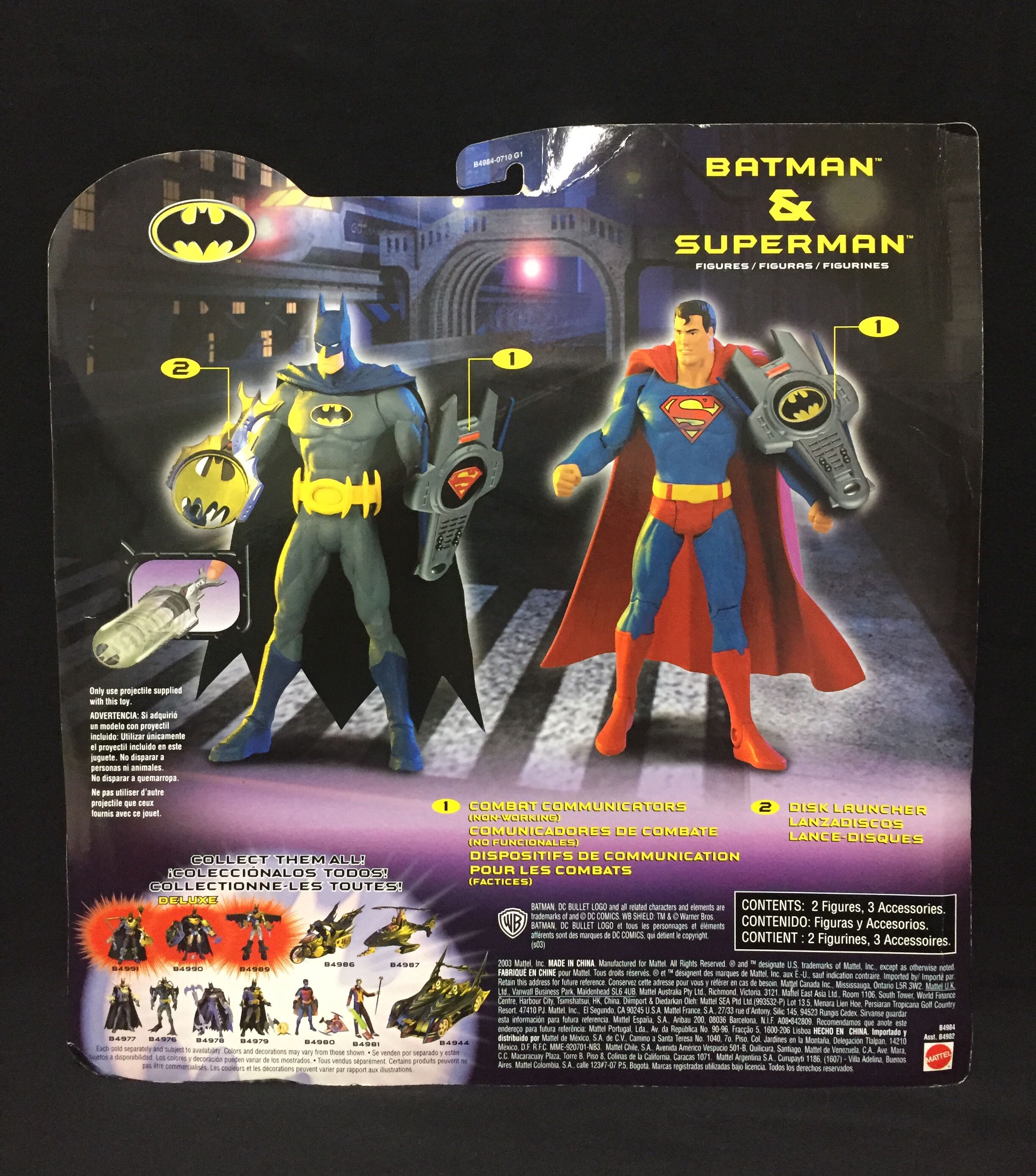 Batman Batman & Superman - Mattel (DC Universe) action figure collectible [Barcode 027084038712] - Main Image 2