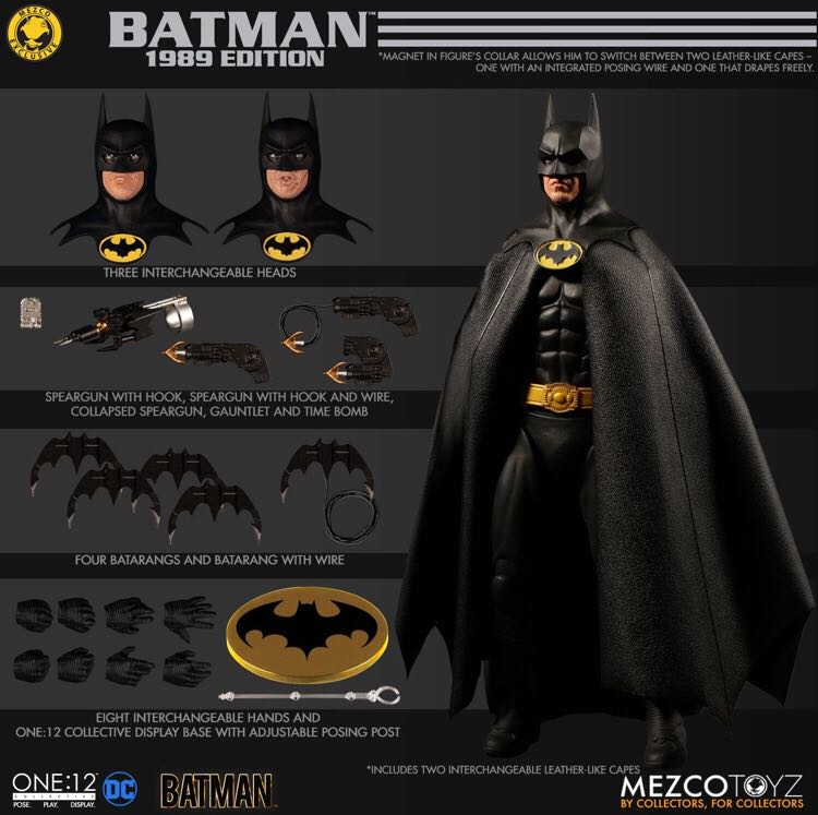 Batman (Batman 1989) - Mezco (Batman - 1989 Editon) action figure collectible - Main Image 2