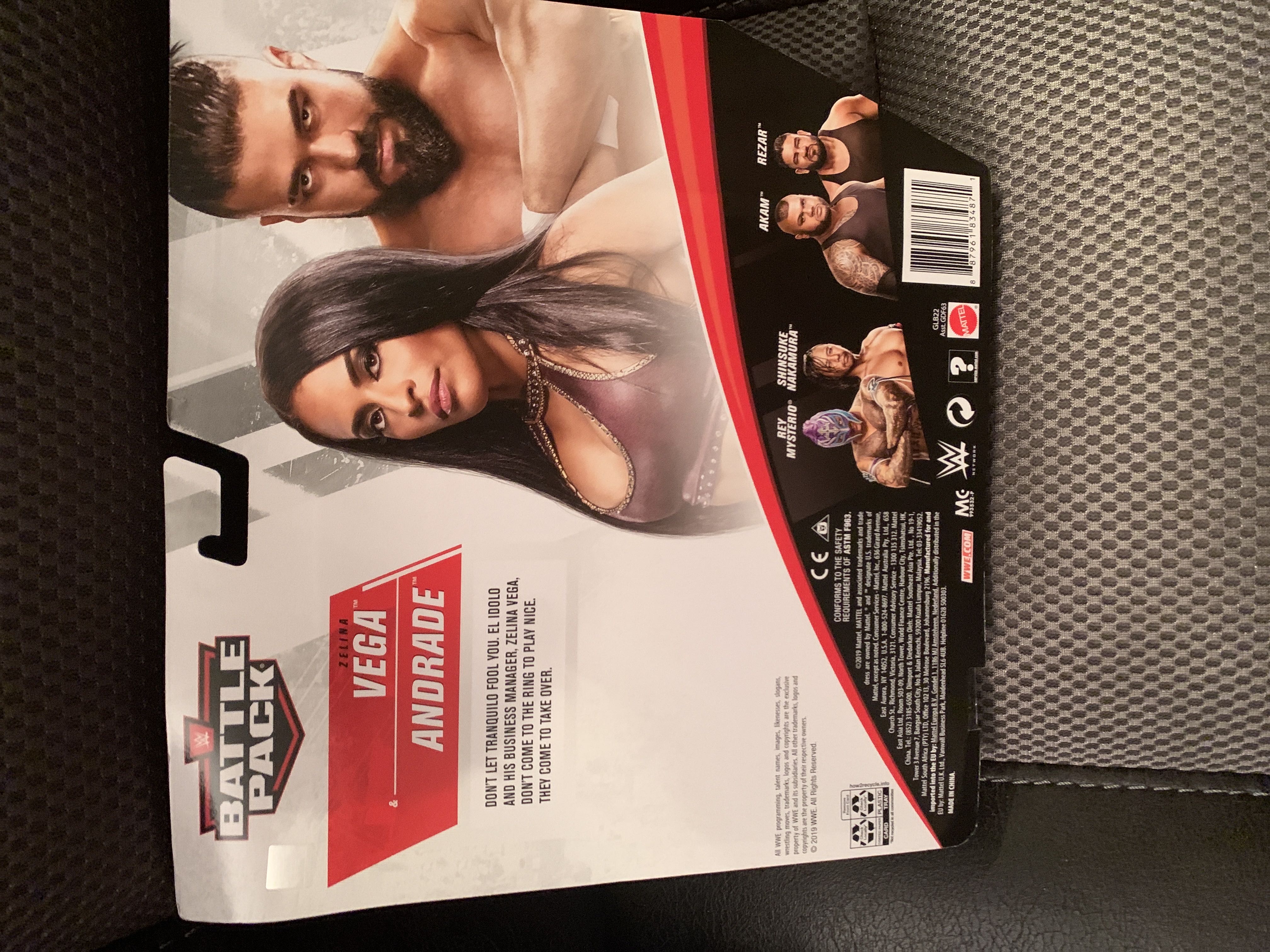 WWE Andrade & Zelina Vega - Mattel (WWE Battle Pack Series 62) action figure collectible [Barcode 887961834871] - Main Image 2