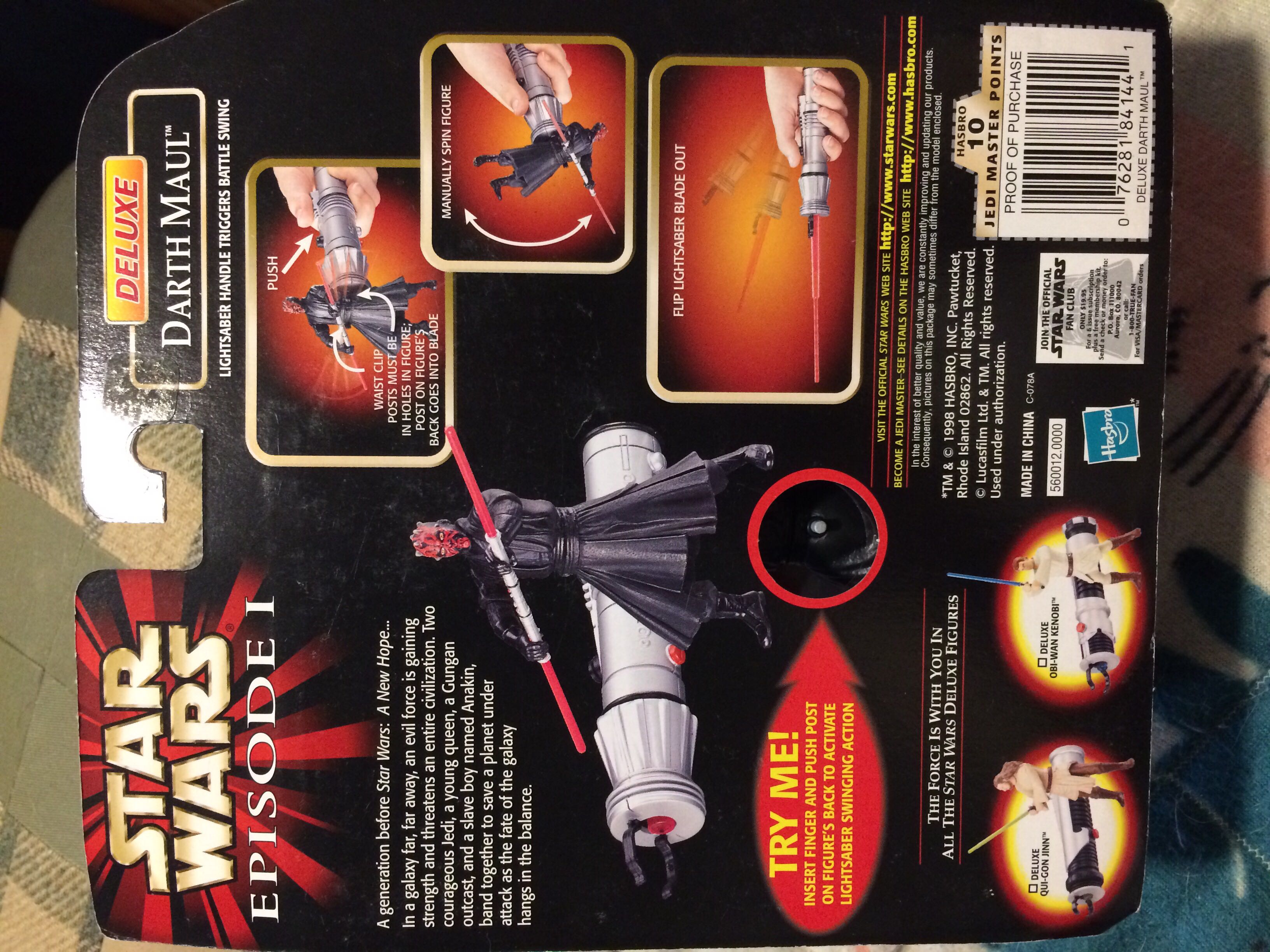 Darth Maul (Deluxe) - Star Wars (Episode I) - Hasbro (Star Wars) action figure collectible [Barcode 076281841441] - Main Image 2