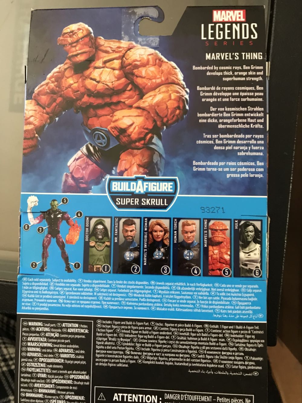 The Thing - Hasbro (Marvel Legends) action figure collectible [Barcode 5010993655489] - Main Image 2