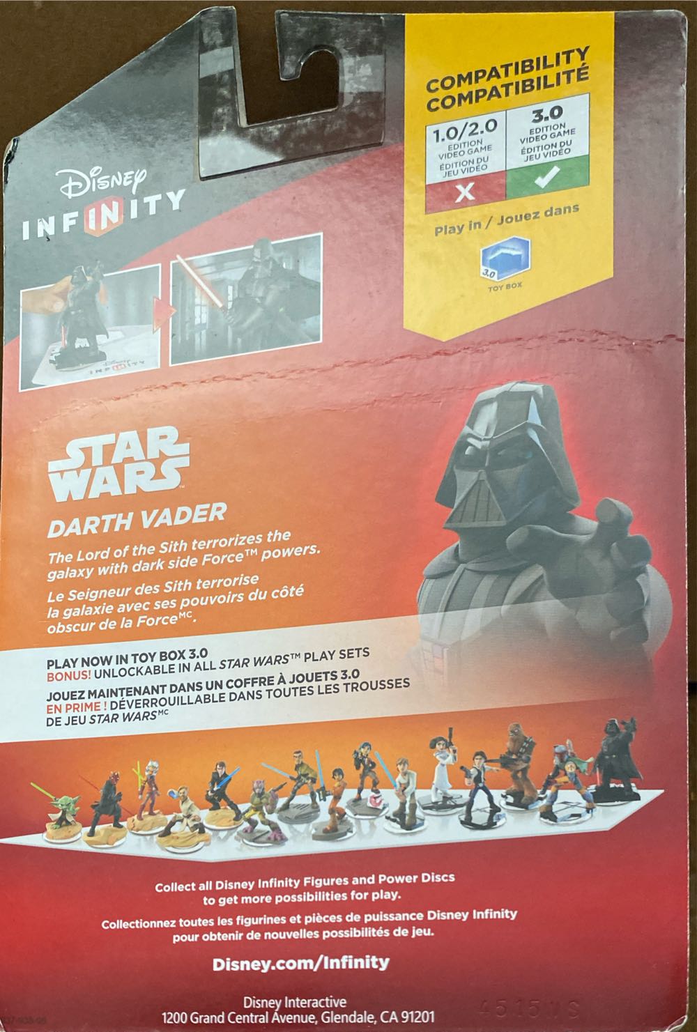 Disney Infinity 3.0 - Star Wars: Darth Vader FX  action figure collectible [Barcode 712725027506] - Main Image 2