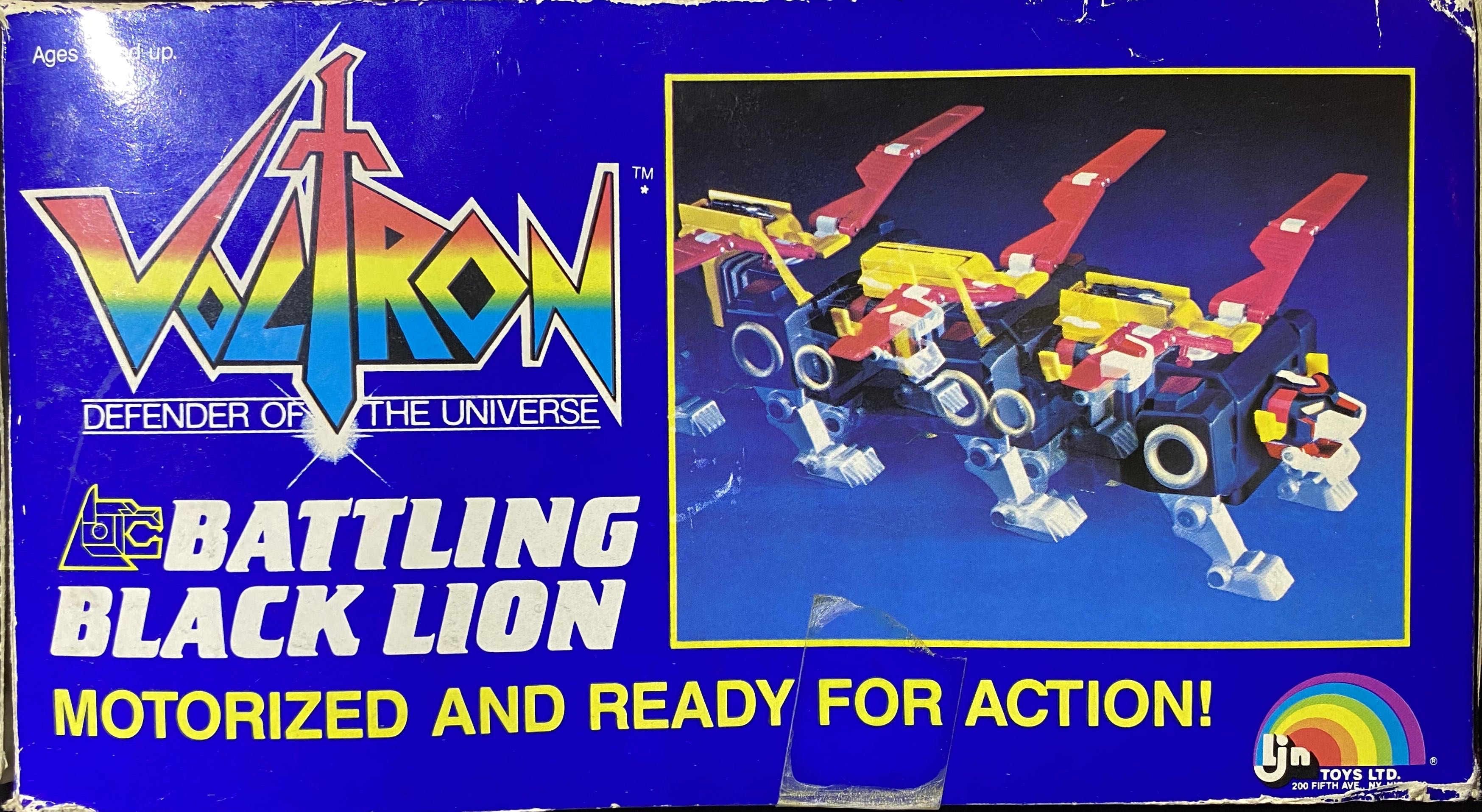 Voltron “Battling Black Lion” - LJN Toys Ltd. (Defenders of the Universe) action figure collectible [Barcode 023582073187] - Main Image 3