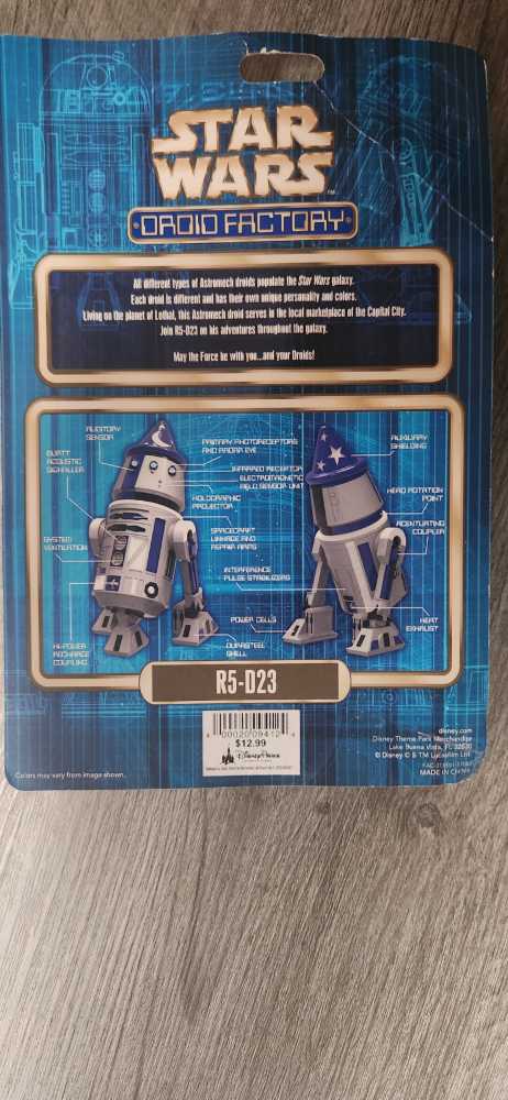 R5-D23 - Disney Theme Park Merchandise (Star Wars - Droid Factory) action figure collectible [Barcode 400020094124] - Main Image 2