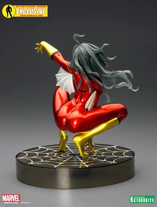 Spider-Woman Bishoujo (SDCC Metallic) - Kotobukiya (Marvel Bishoujo) action figure collectible - Main Image 3
