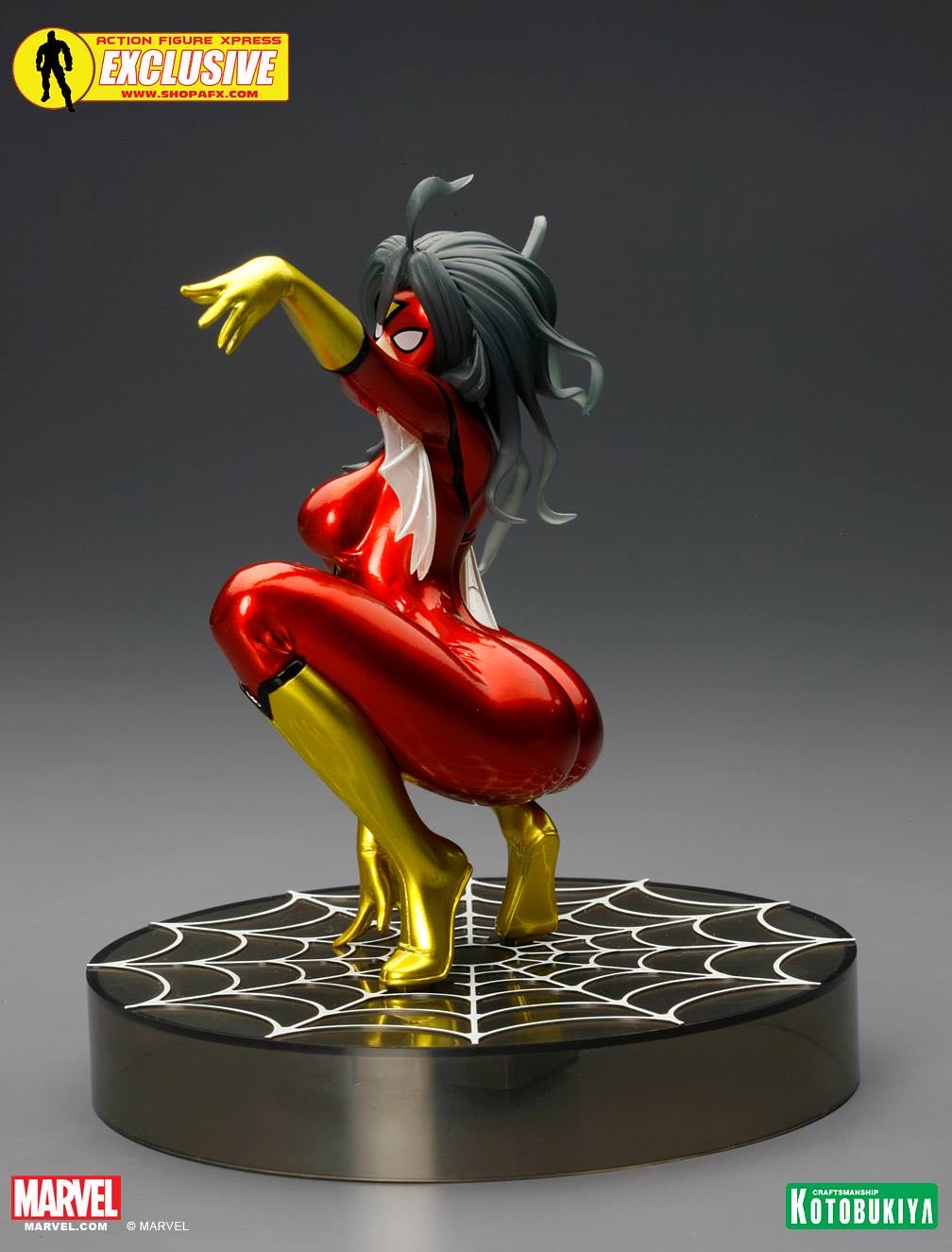 Spider-Woman Bishoujo (SDCC Metallic) - Kotobukiya (Marvel Bishoujo) action figure collectible - Main Image 4