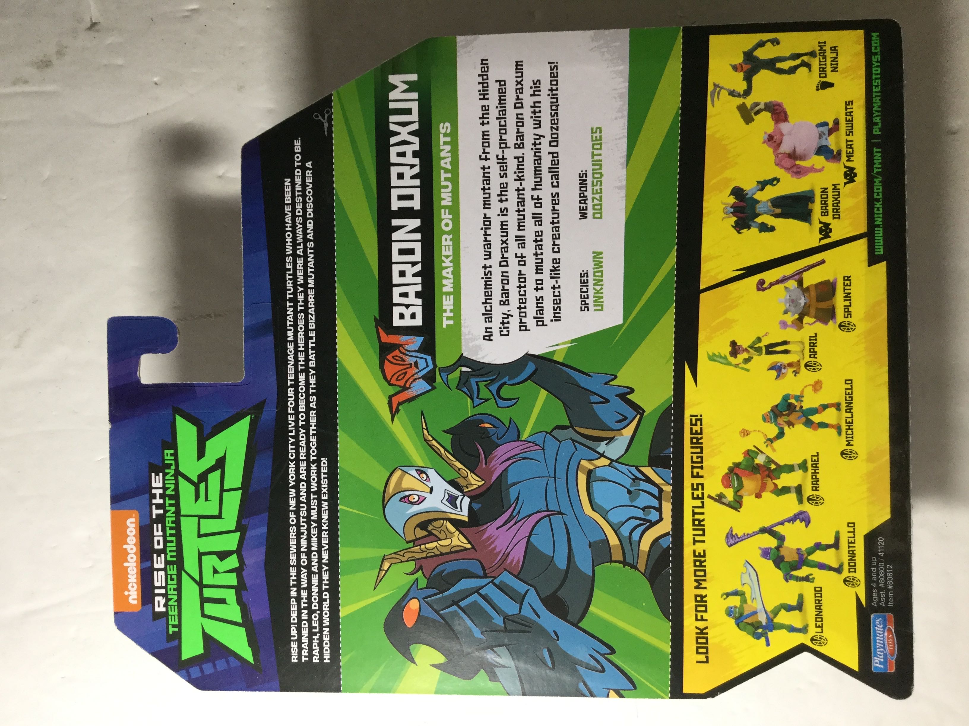 Rise of The Teenage Mutant Ninja Turtles Baron Draxum - Playmates (Rise of the Teenage Mutant Ninja Turtles) action figure collectible [Barcode 043377808121] - Main Image 2