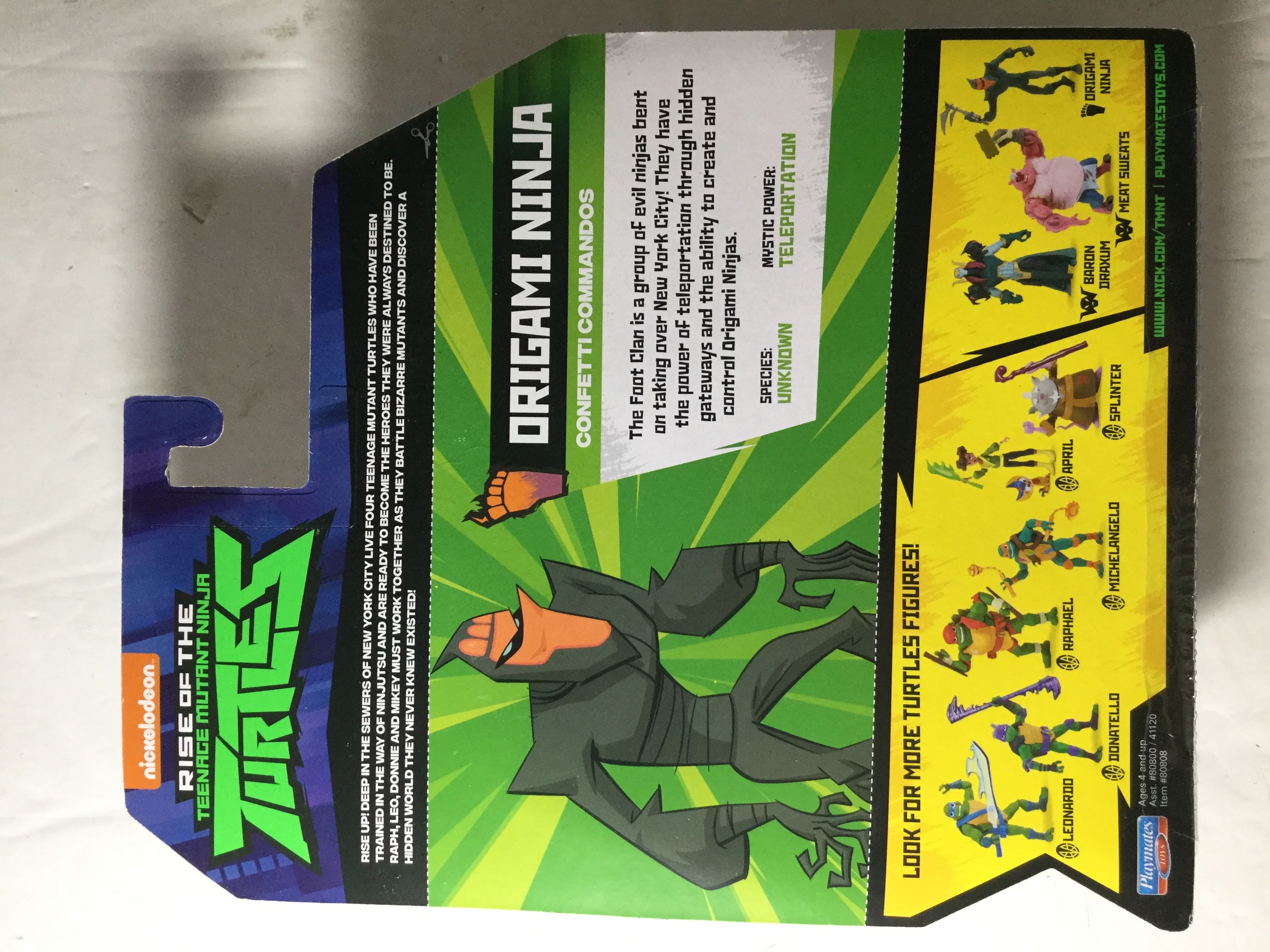 TMNT: Rise of - Origami Ninja - Playmates (TMNT 2018 Line) action figure collectible [Barcode 043377808084] - Main Image 2