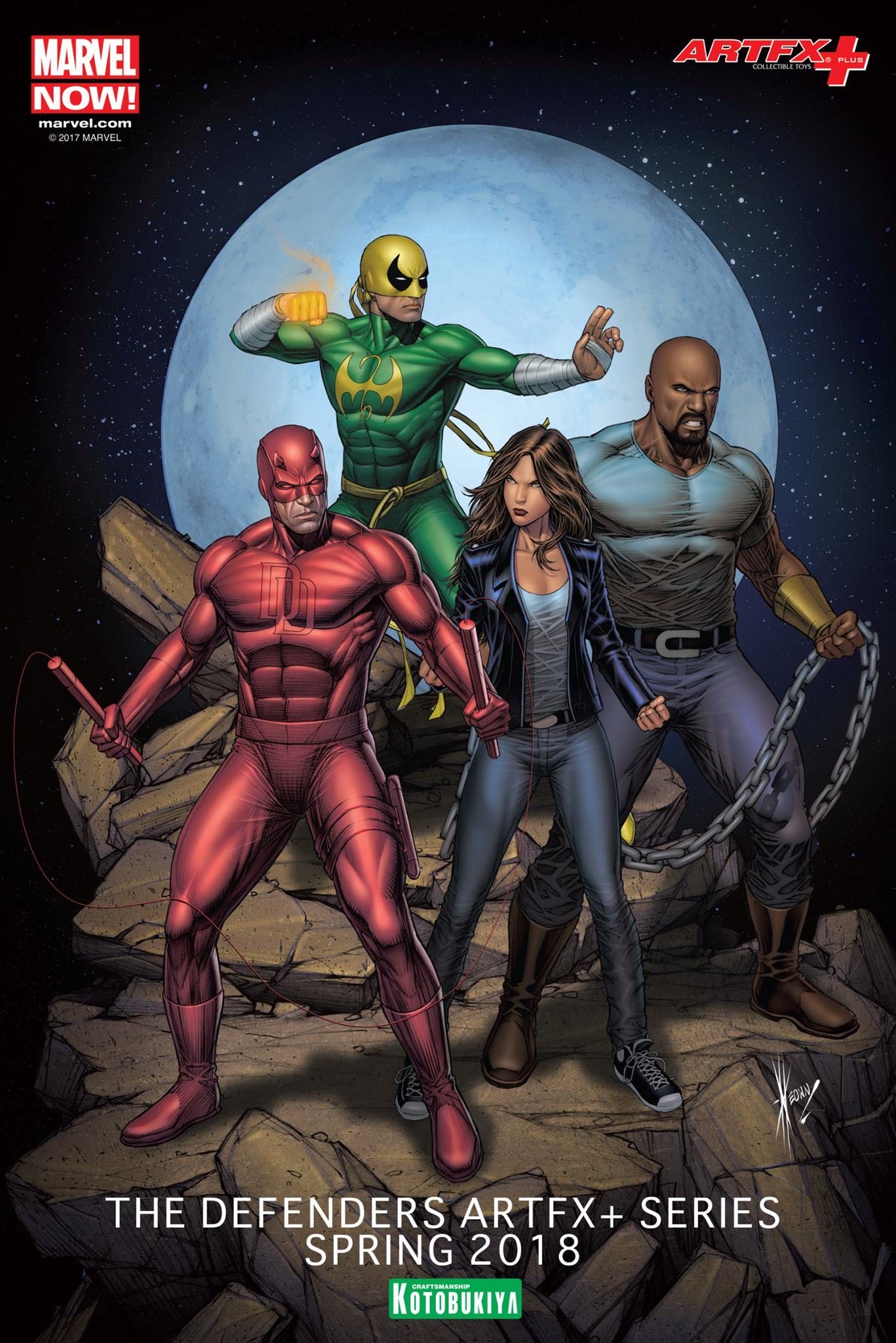 Luke Cage ARTFX+ - Kotobukiya (Marvel Now! Defenders) action figure collectible - Main Image 2