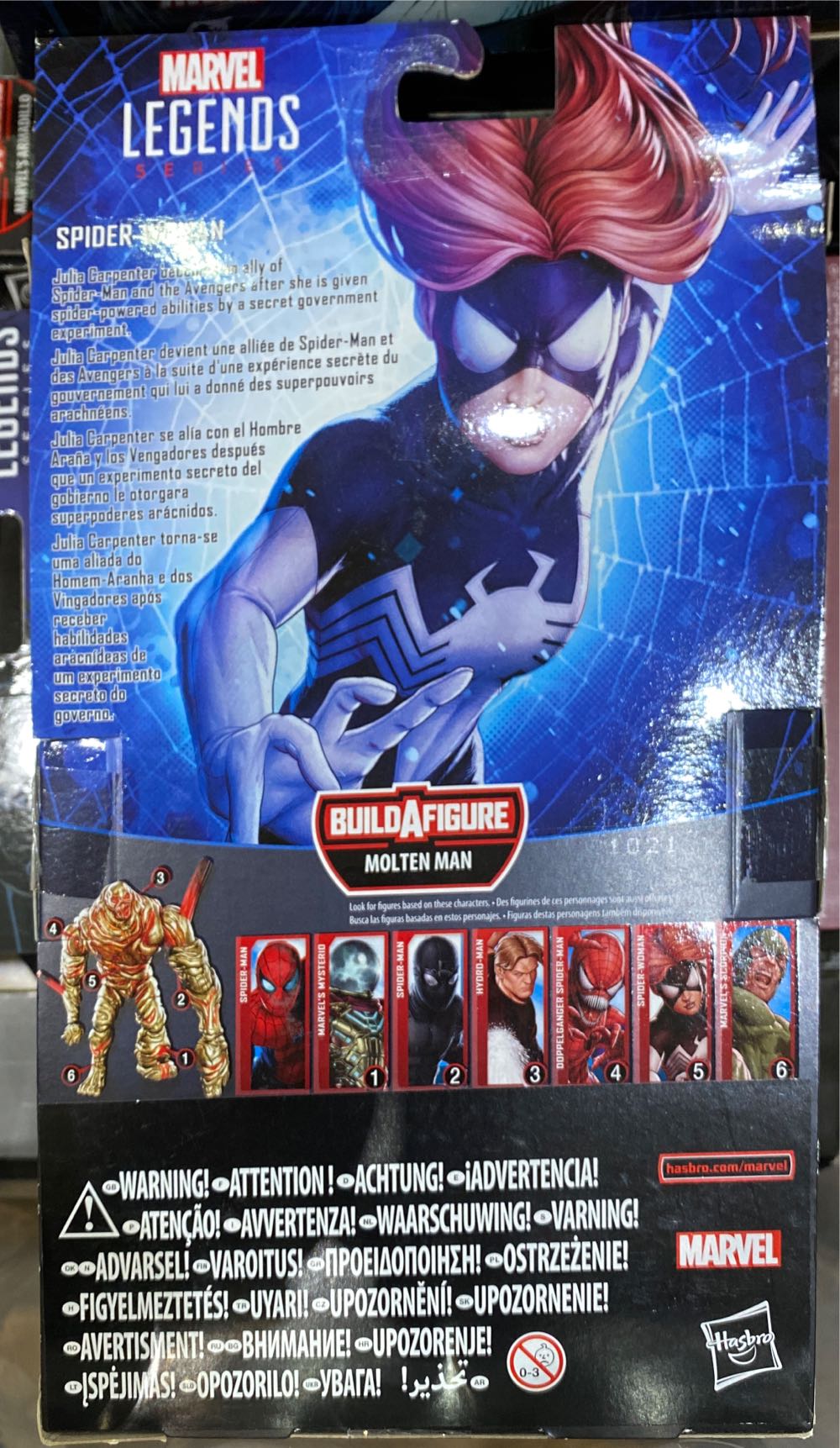 Spider-Woman - Hasbro (Marvel Legends - Molten Man) action figure collectible [Barcode 5010993611393] - Main Image 2